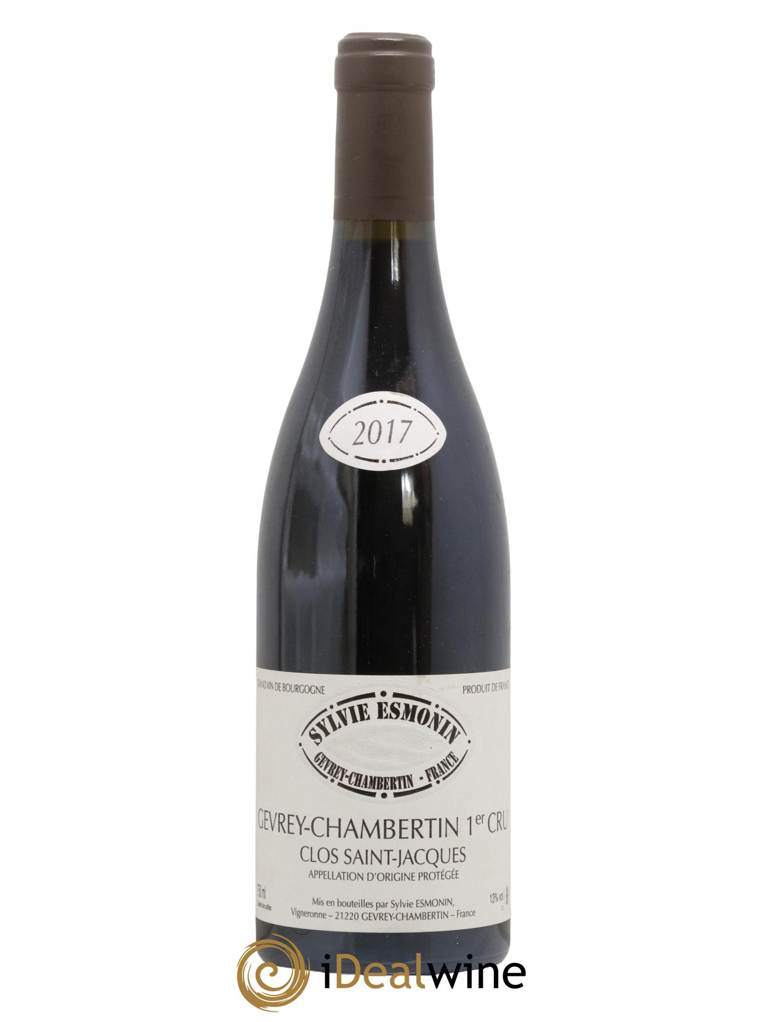 Gevrey-Chambertin 1er Cru Clos Saint Jacques Sylvie Esmonin 2017 - Lot de 1 bouteille - 0