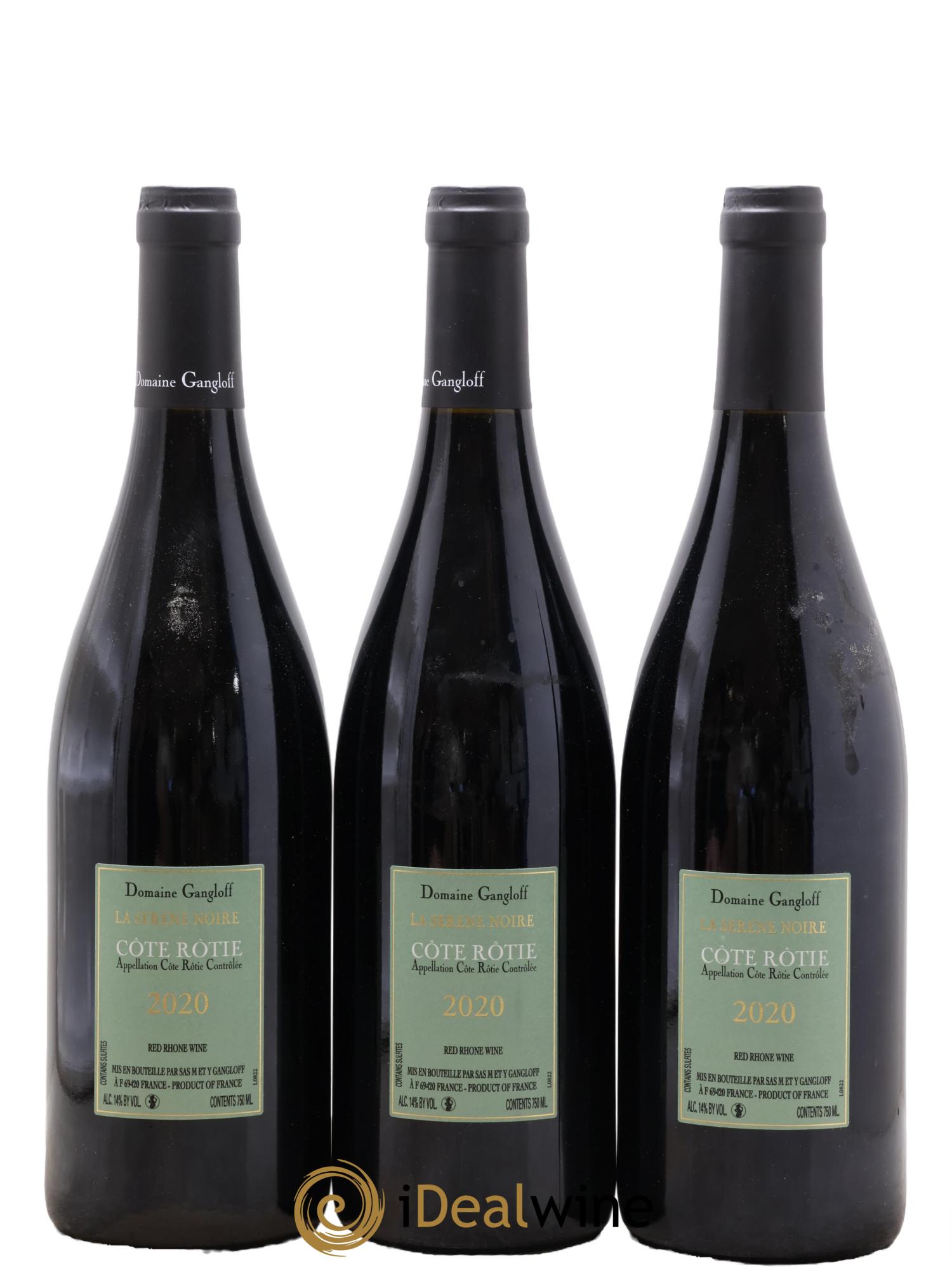 Côte-Rôtie La Sereine Noire Gangloff (Domaine) 2020 - Lot of 3 bottles - 1