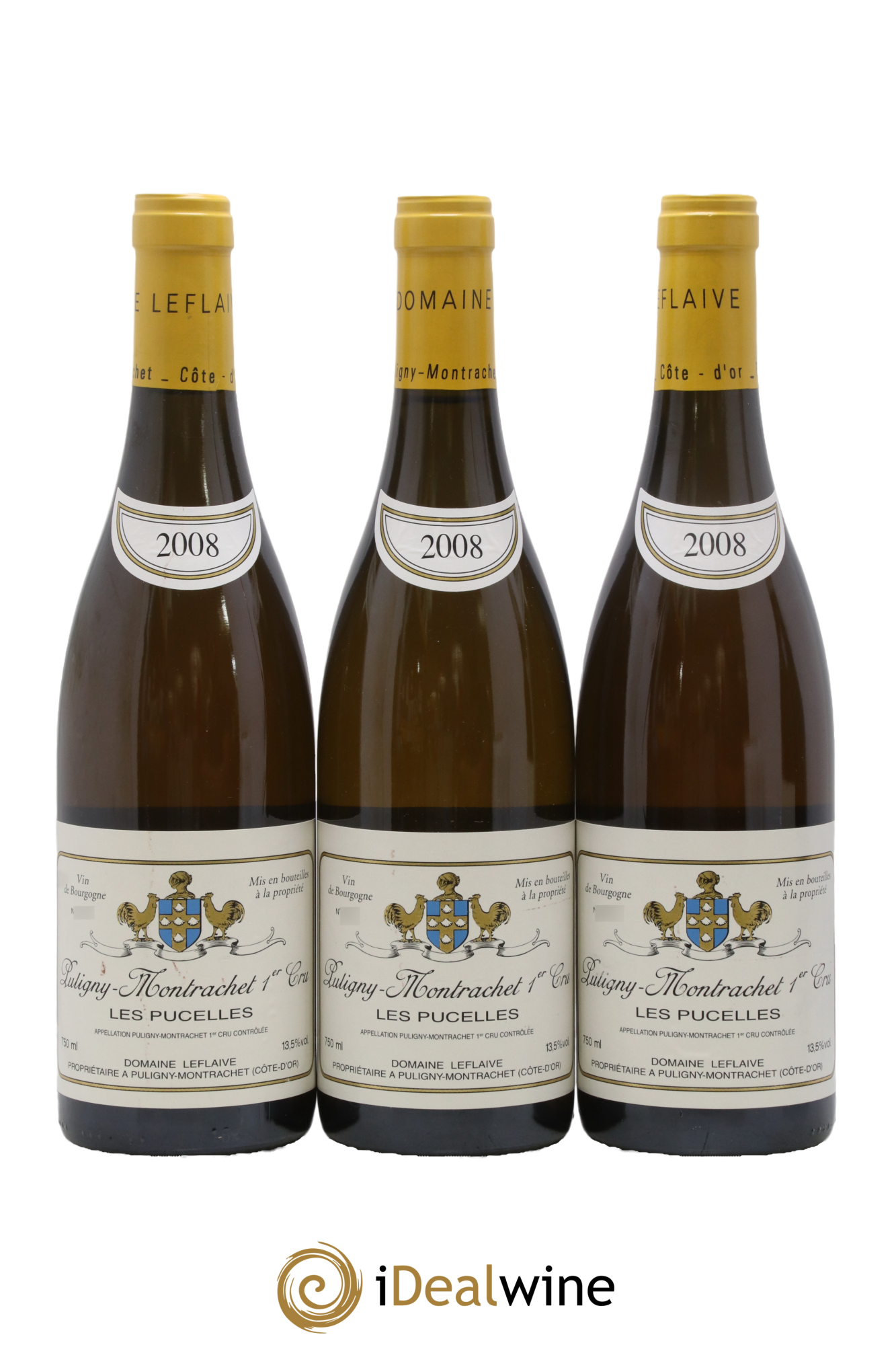 Puligny-Montrachet 1er Cru Les Pucelles Leflaive (Domaine) 2008 - Lot de 3 bouteilles - 0