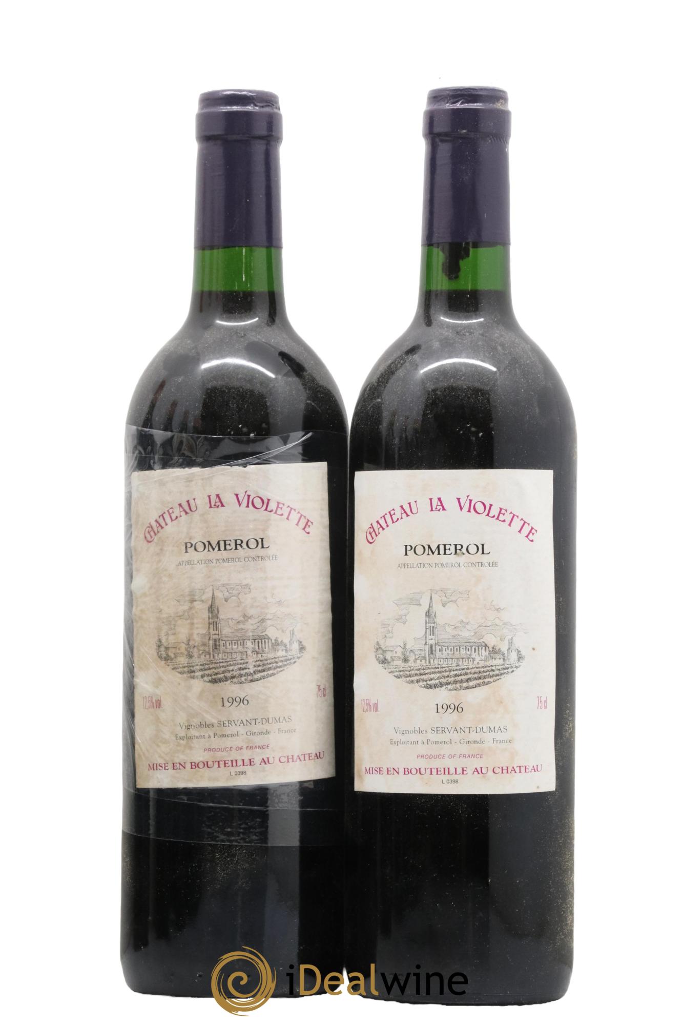 Château la Violette 1996 - Lot de 2 bouteilles - 0