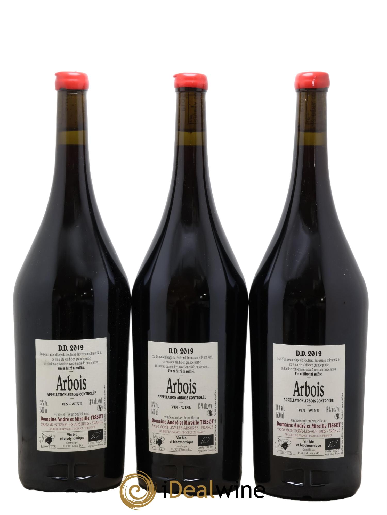 Arbois DD Bénédicte et Stéphane Tissot 2019 - Lot de 3 magnums - 1