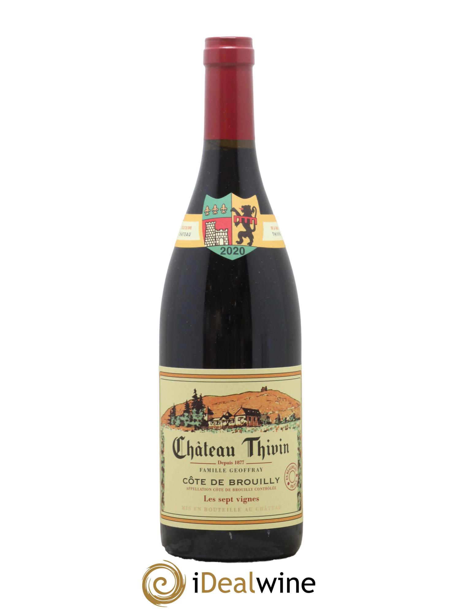 Côte de Brouilly Les 7 Vignes Château Thivin 2020 - Lot de 1 bouteille - 0