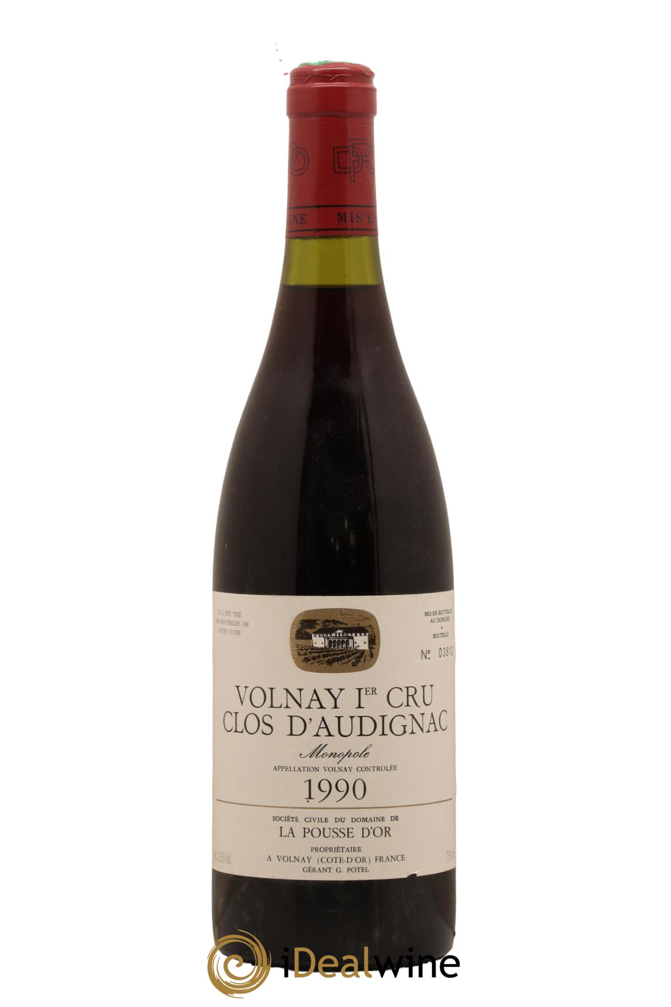 Volnay 1er Cru Clos d'Audignac La Pousse d'Or (Domaine de) 1990 - Lot de 1 bouteille - 0