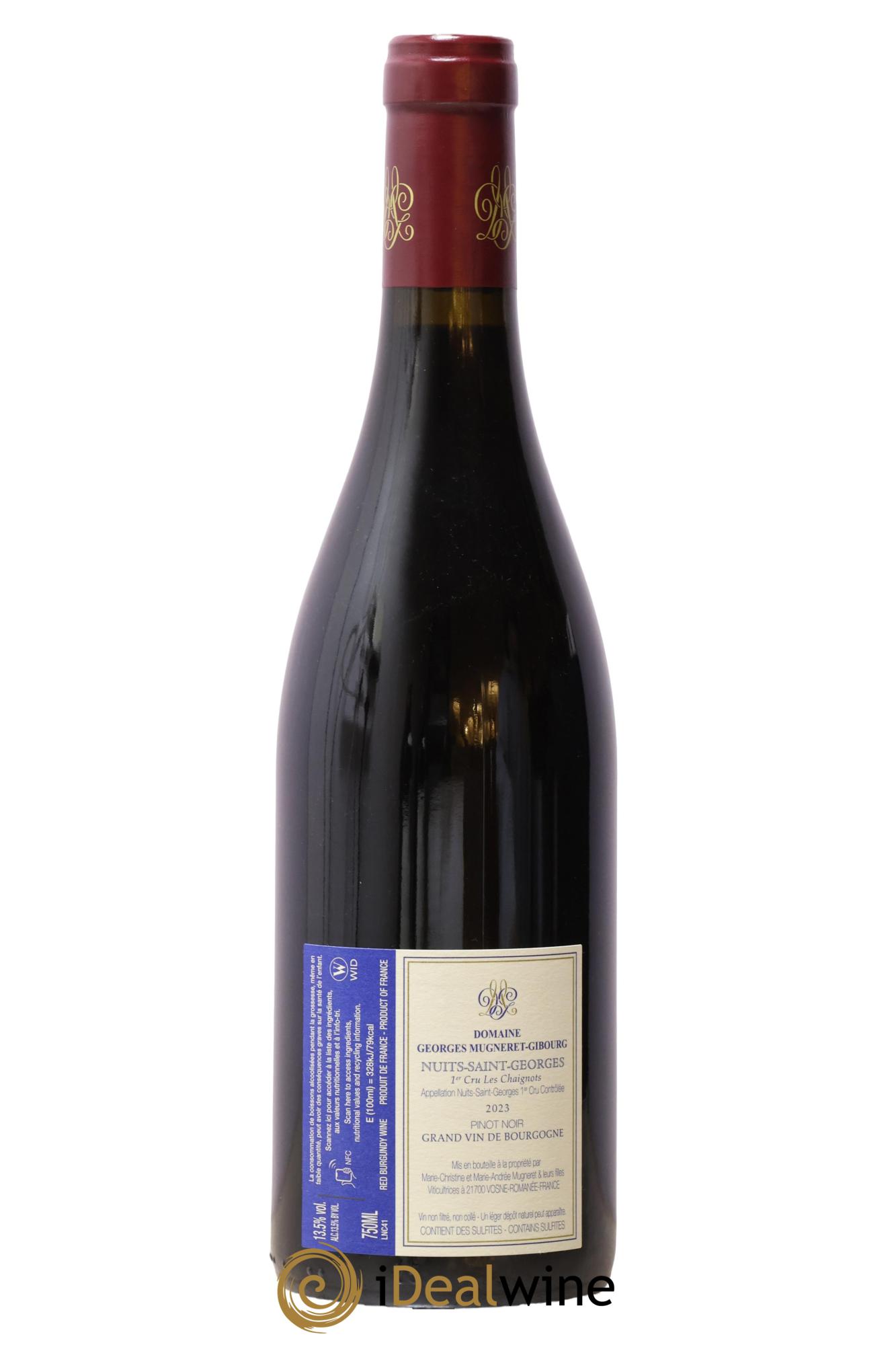 Nuits-Saint-Georges 1er Cru Les Chaignots Mugneret-Gibourg (Domaine) 2023 - Lot de 1 bouteille - 1