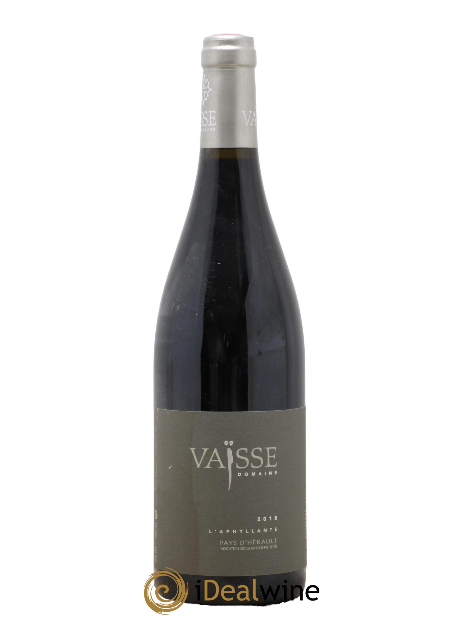 Pays d'Hérault L'Aphyllante Vaisse (Domaine) 2018 - Lot de 1 bouteille - 0