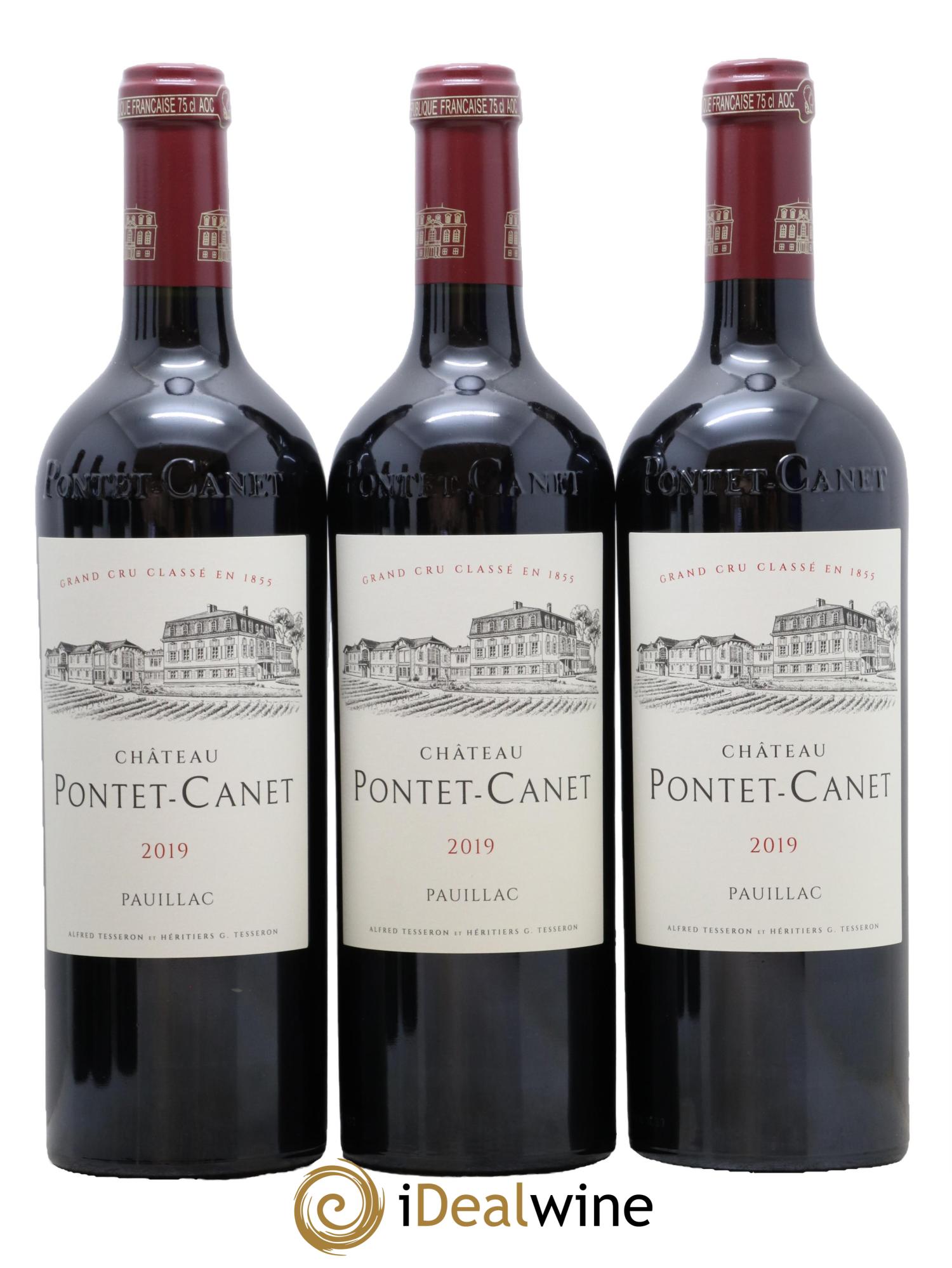 Château Pontet Canet 5ème Grand Cru Classé 2019 - Lot de 6 bouteilles - 1