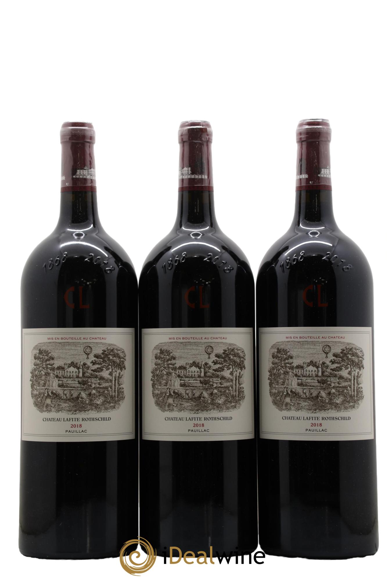 Château Lafite Rothschild 1er Grand Cru Classé 2018 - Lot de 3 magnums - 0
