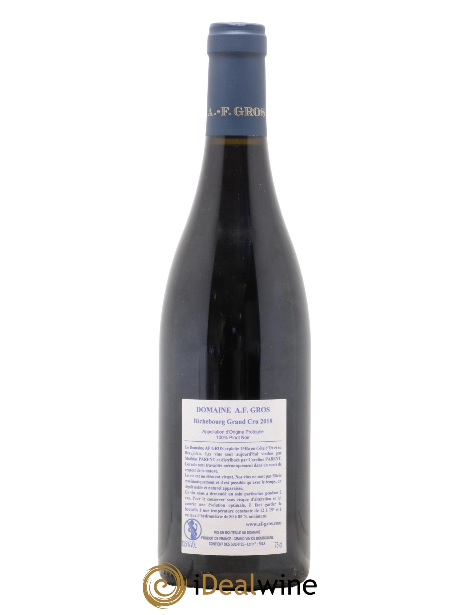Richebourg Grand Cru A.-F. Gros 2018 - Posten von 1 Flasche - 1