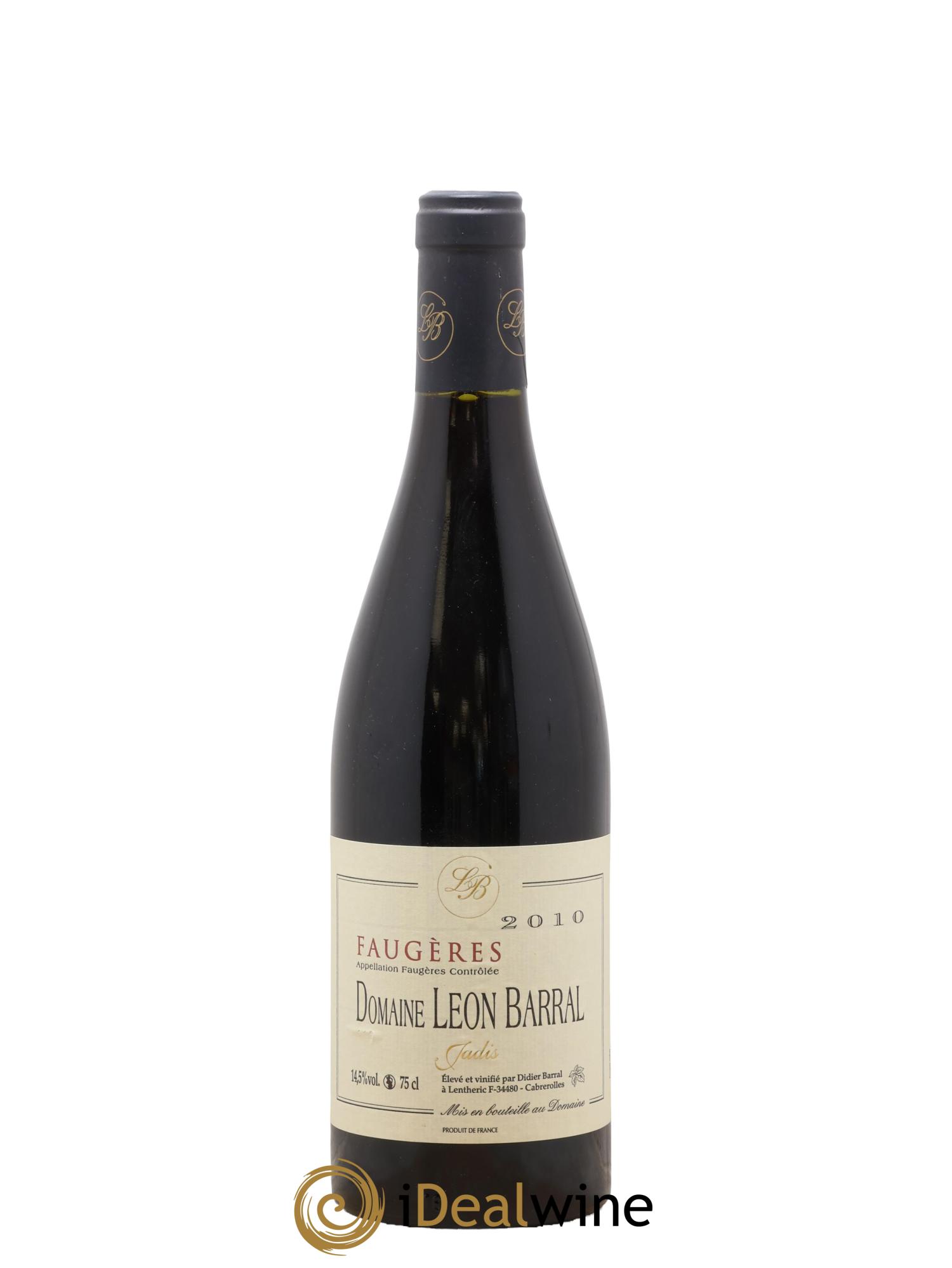 Faugères Jadis Domaine Léon Barral 2010 - Lot of 1 bottle - 0
