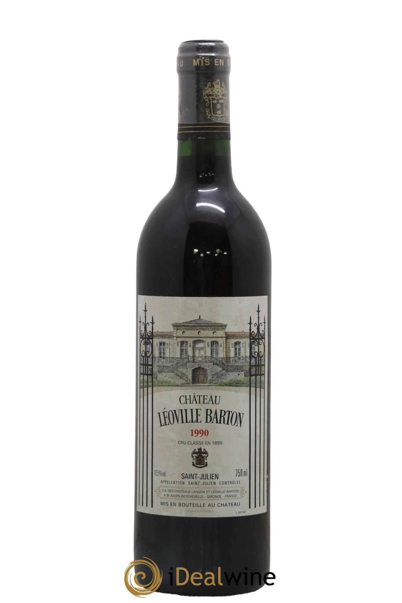 Château Léoville Barton 2ème Grand Cru Classé 1990 - Lot de 1 bouteille - 0