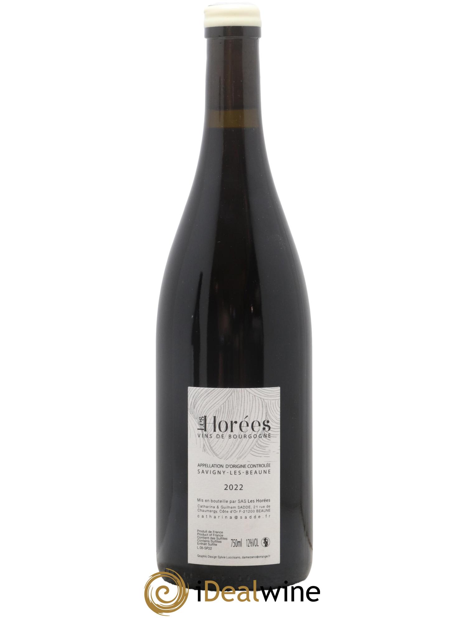 Savigny-lès-Beaune Les Plaisirs et les jours Les Horées 2022 - Lot de 1 bouteille - 1