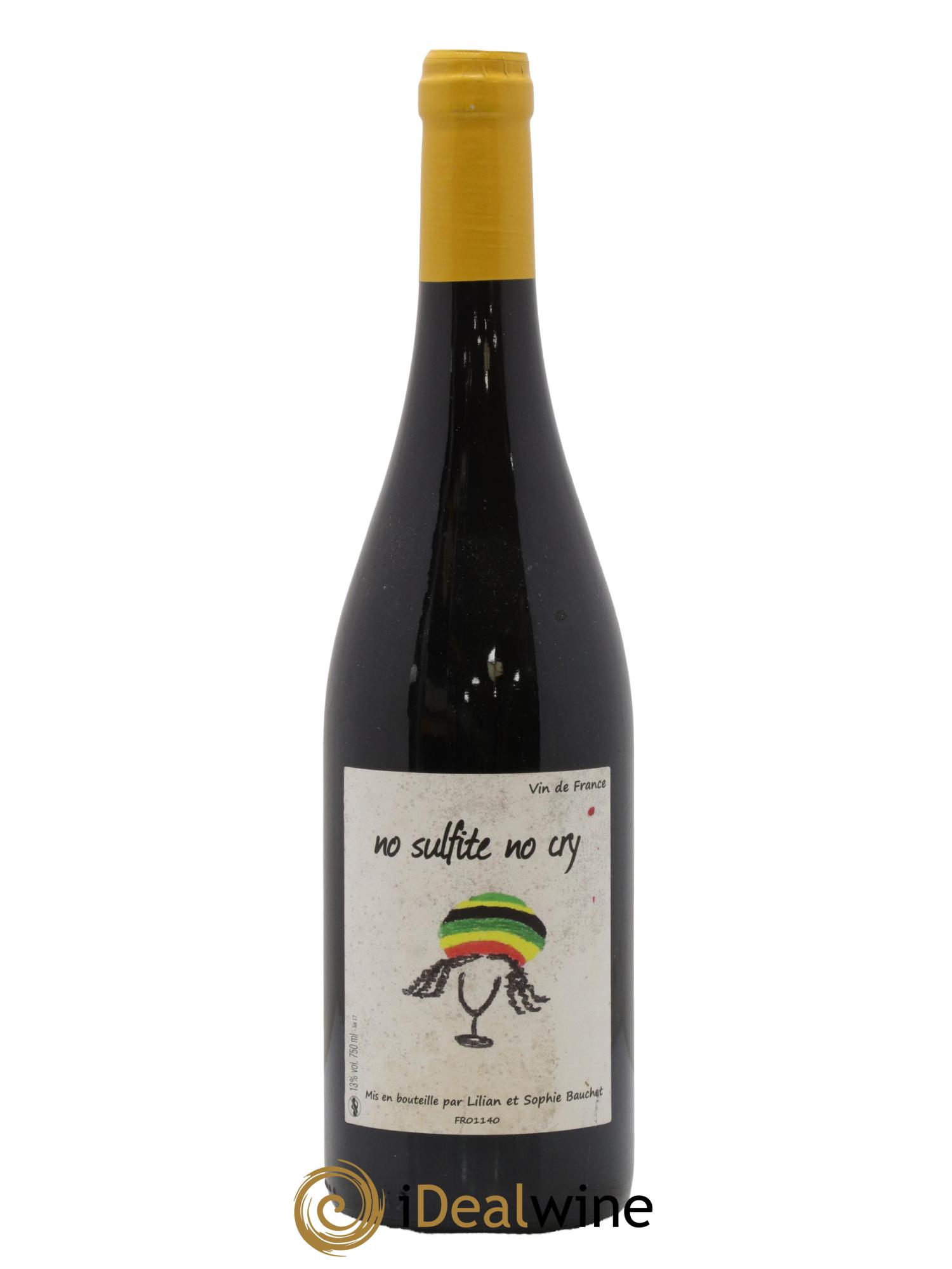 Vin de France No Sulfites No Cry Lilian Bauchet 2017 - Lot de 1 bouteille - 0