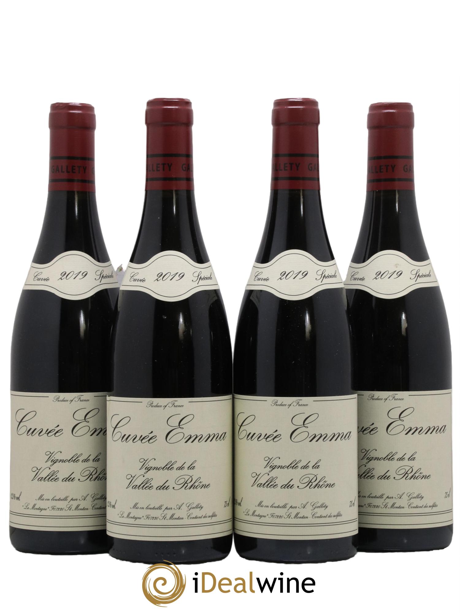 Côtes du Vivarais Cuvée Emma Gallety (Domaine) 2019 - Lot de 4 bouteilles - 0