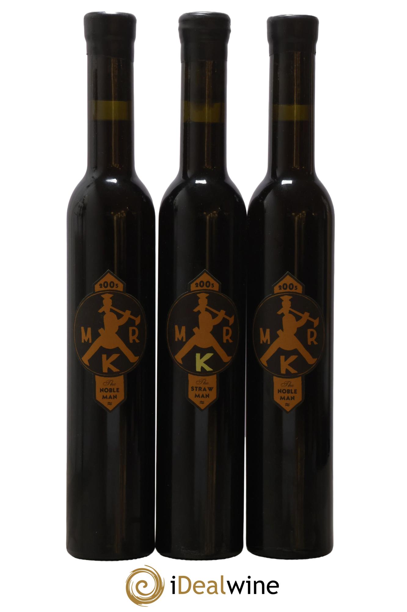 USA Straw wine Sine Qua Non Mr K The Strawman et Chardonnay Sine Qua Non Mr K The Nobleman 2005 - Lot de 3 demi bouteilles - 0