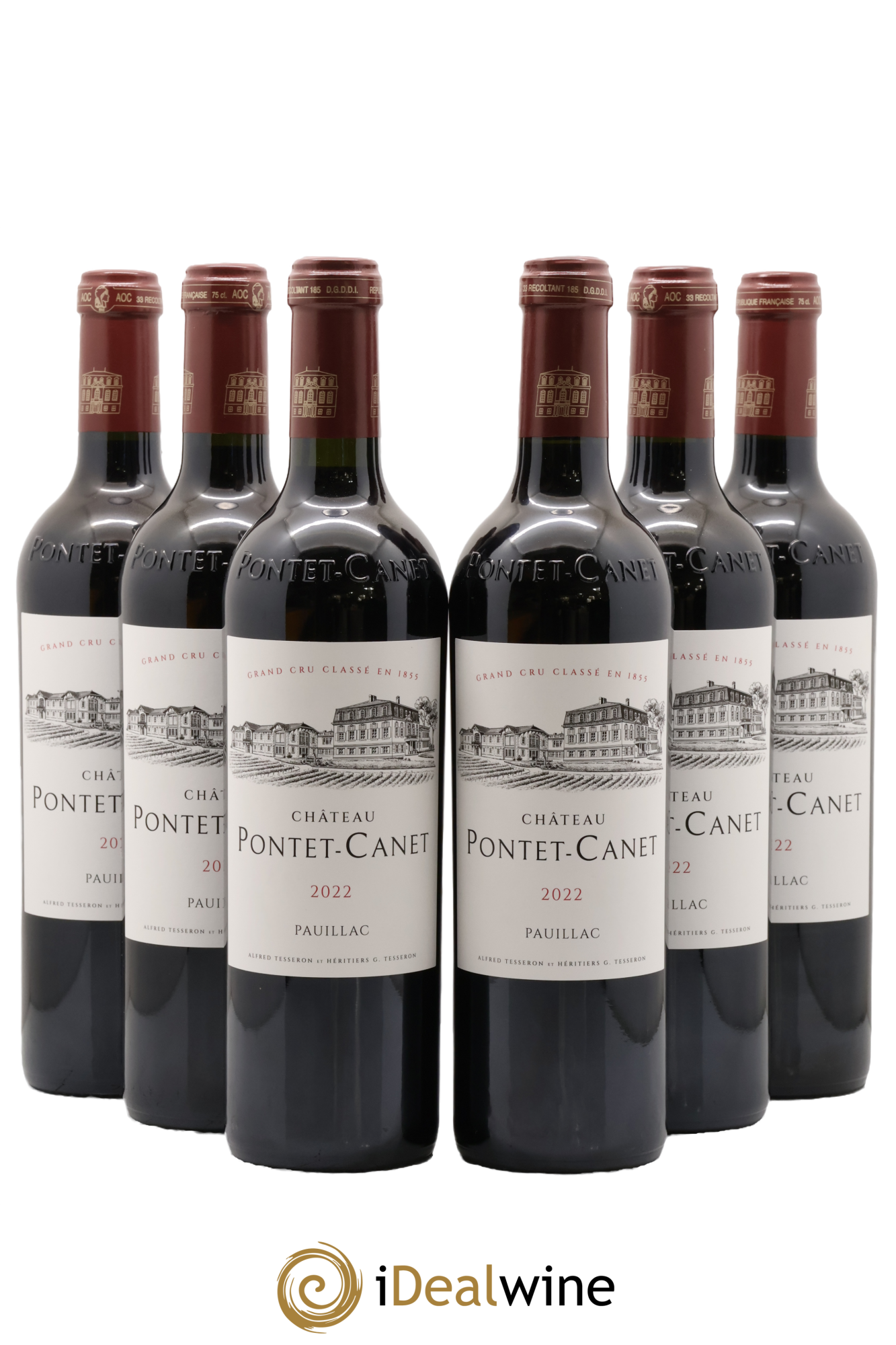Château Pontet Canet 5ème Grand Cru Classé 2022 - Lot of 6 bottles - 0