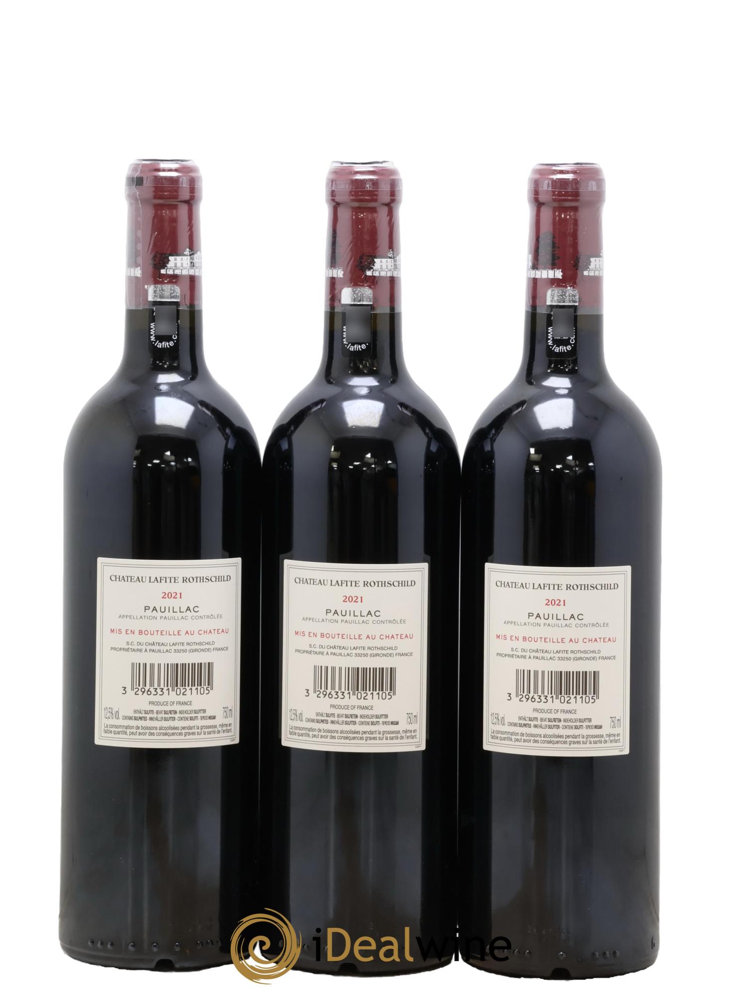 Château Lafite Rothschild 1er Grand Cru Classé 2021 - Lot de 6 bouteilles - 4