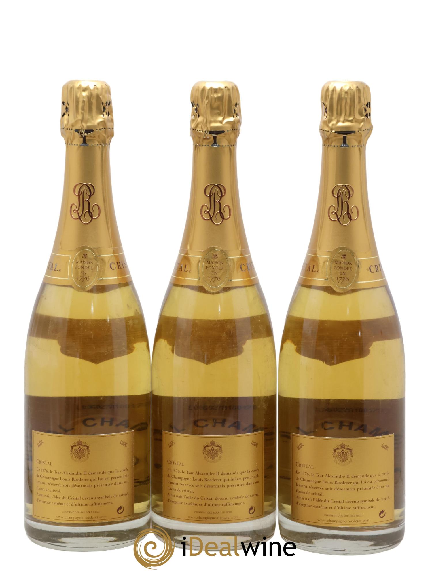 Cristal Louis Roederer 1999 - Lot de 3 bouteilles - 1