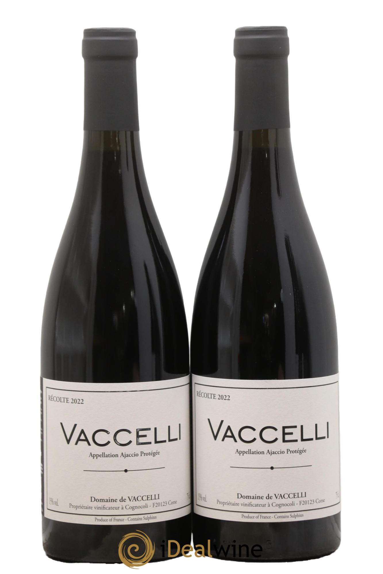Ajaccio Vaccelli 2022 - Posten von 2 Flaschen - 0