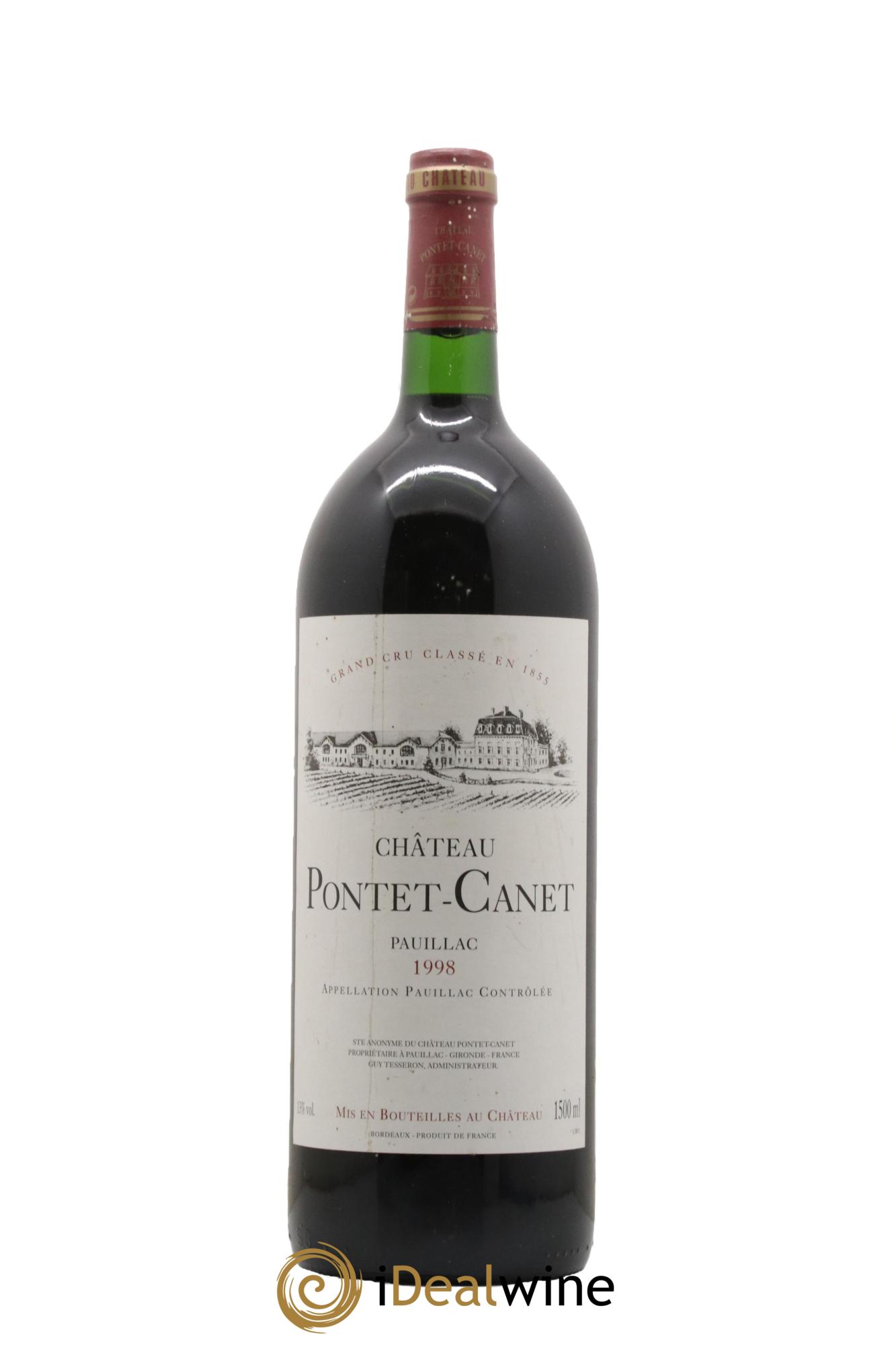 Château Pontet Canet 5ème Grand Cru Classé 1998 - Lot de 1 magnum - 0