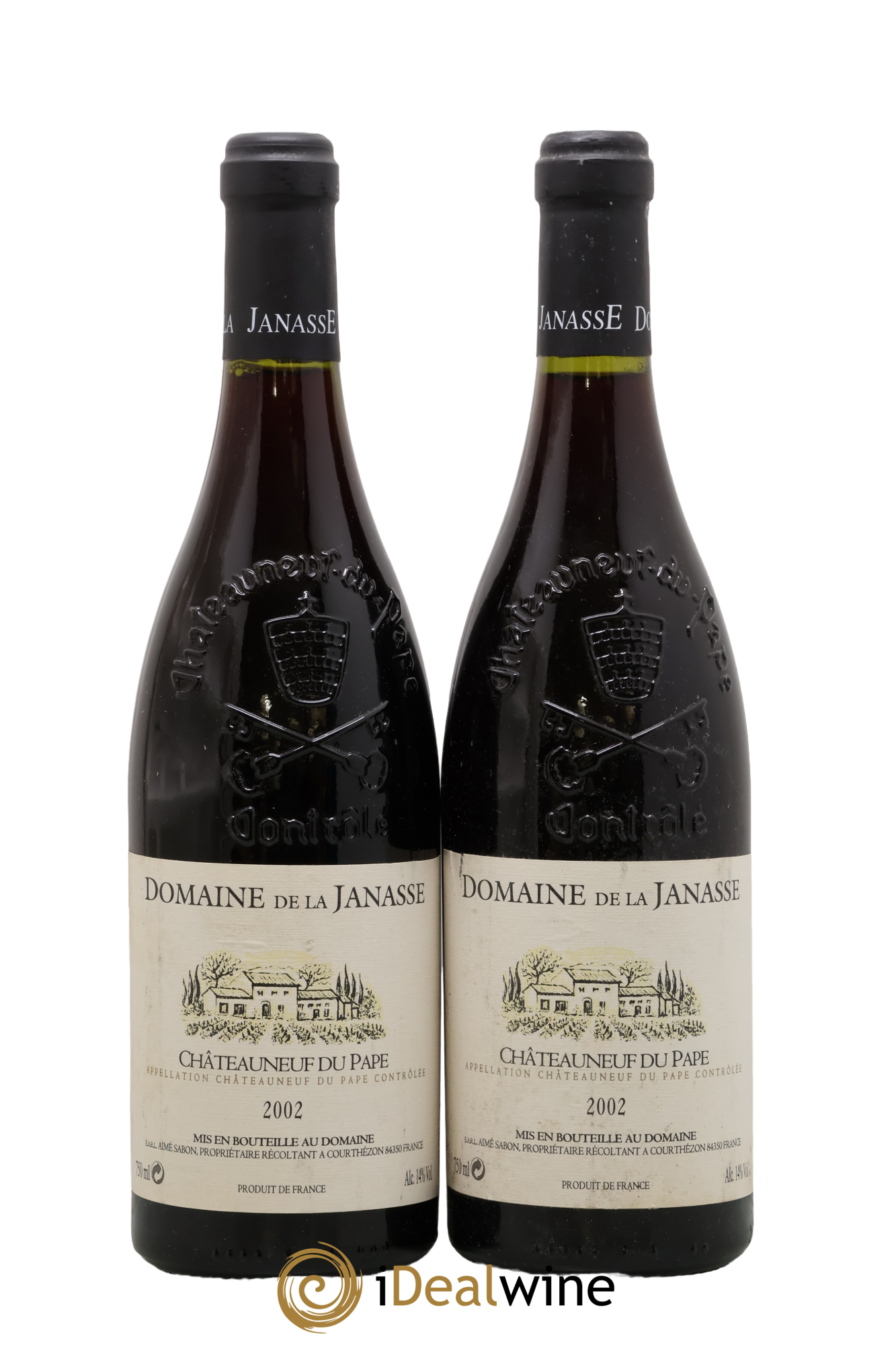 Châteauneuf-du-Pape La Janasse (Domaine de) 2002 - Lotto di 2 bottiglie - 0