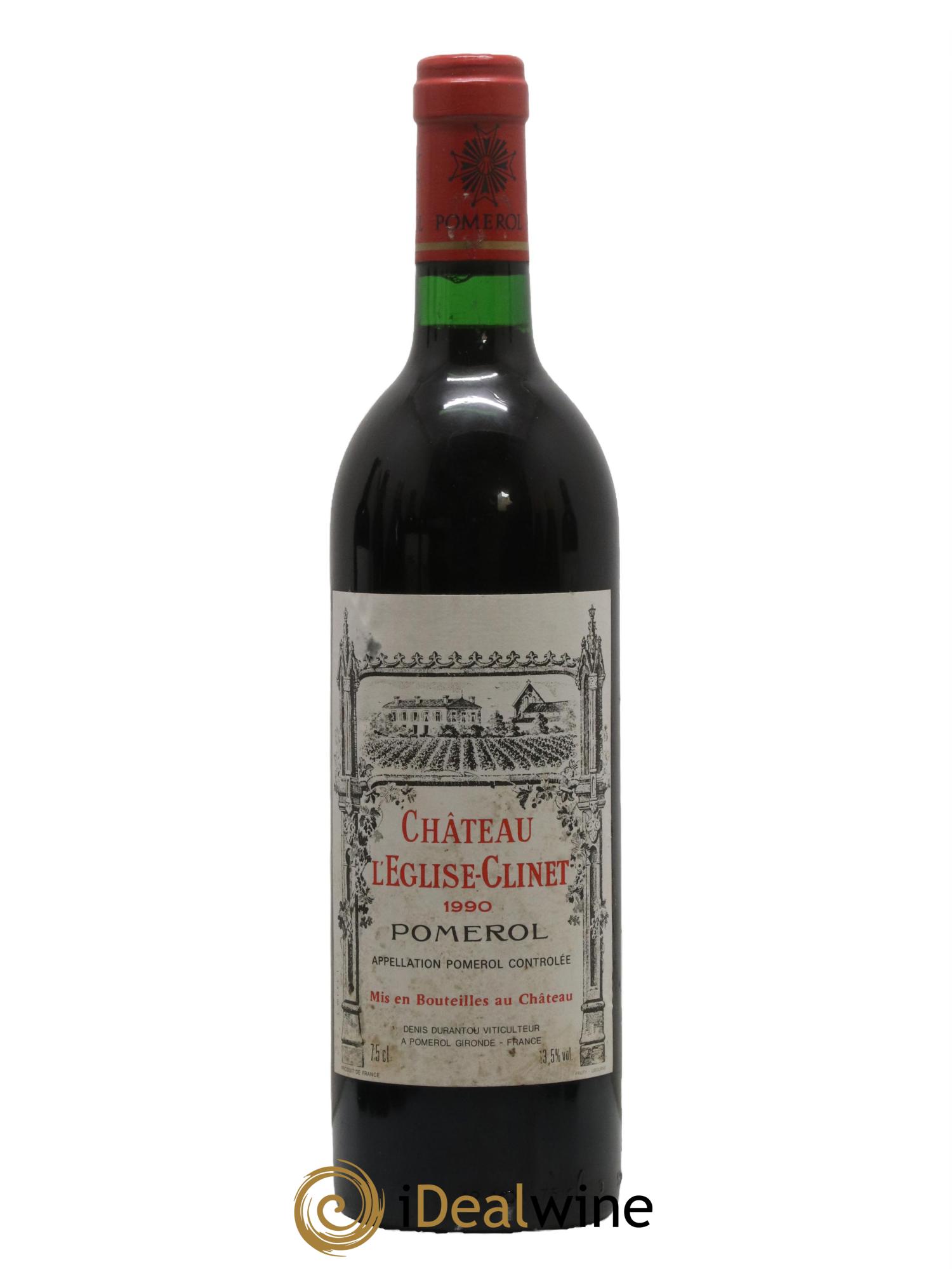 Château l' Église Clinet 1990 - Lot de 1 bouteille - 0