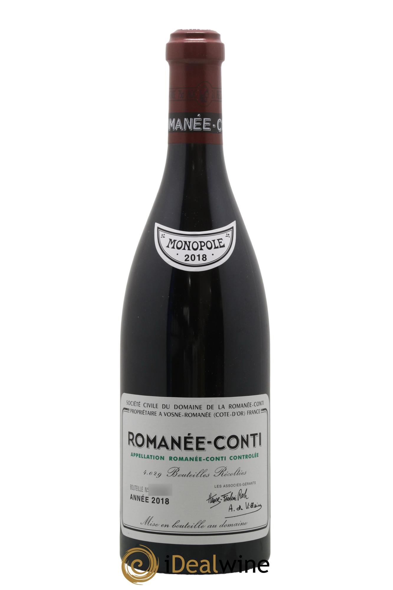 Romanée-Conti Grand Cru Domaine de la Romanée-Conti 2018 - Lotto di 1 bottiglia - 0