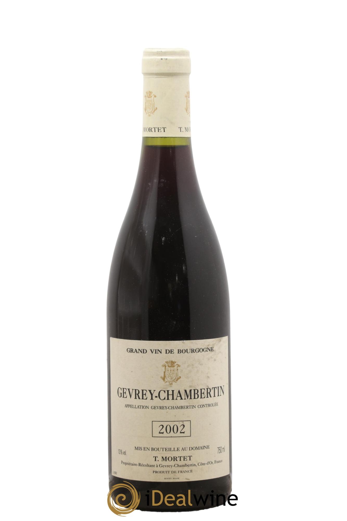 Gevrey-Chambertin Thierry Mortet (Domaine) 2002 - Posten von 1 Flasche - 0