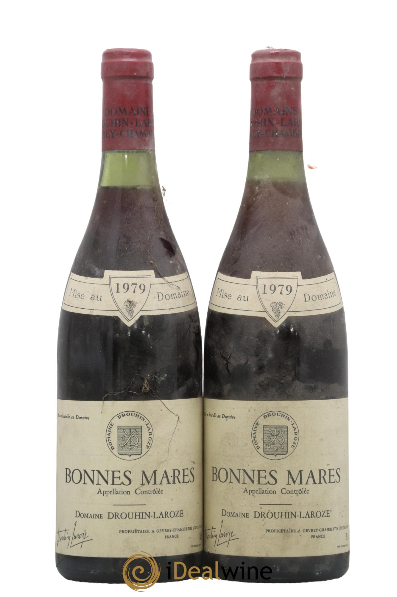 Bonnes-Mares Grand Cru Domaine Drouhin-Laroze 1979 - Lot de 2 bouteilles - 0