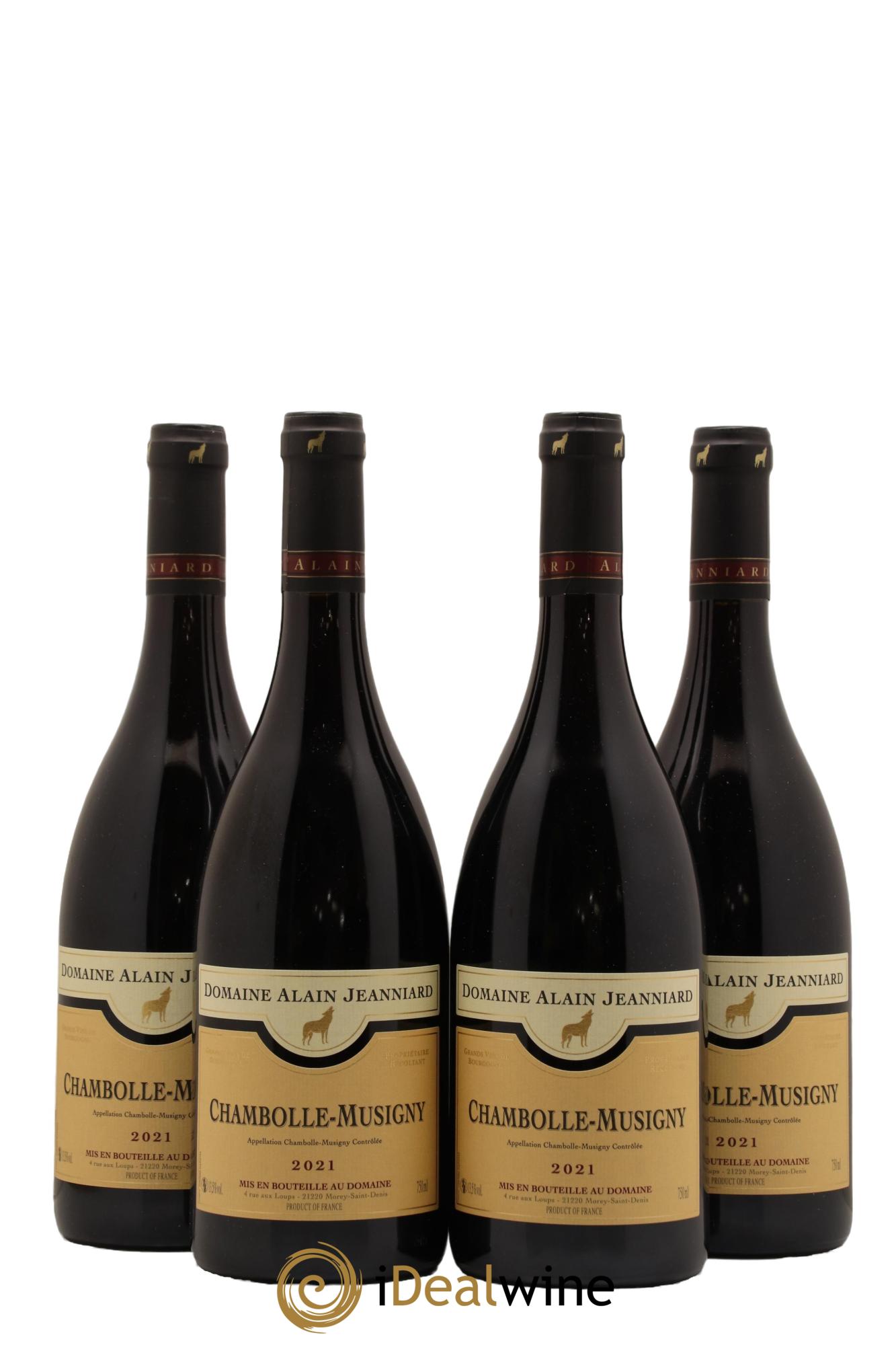 Chambolle-Musigny Domaine Alain Jeanniard 2021 - Lot de 4 bouteilles - 0