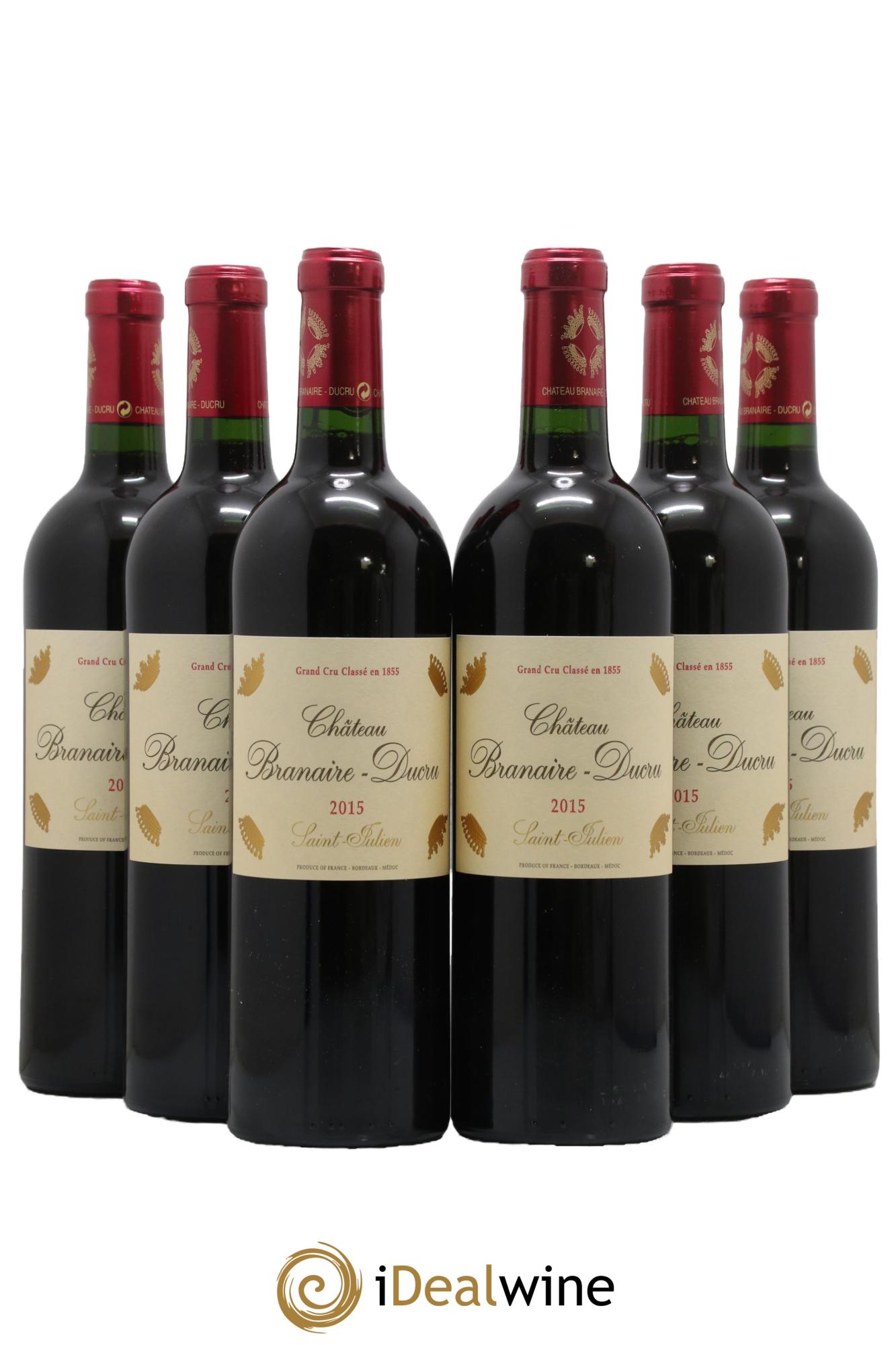 Château Branaire Ducru 4ème Grand Cru Classé 2015 - Lot de 6 bouteilles - 0