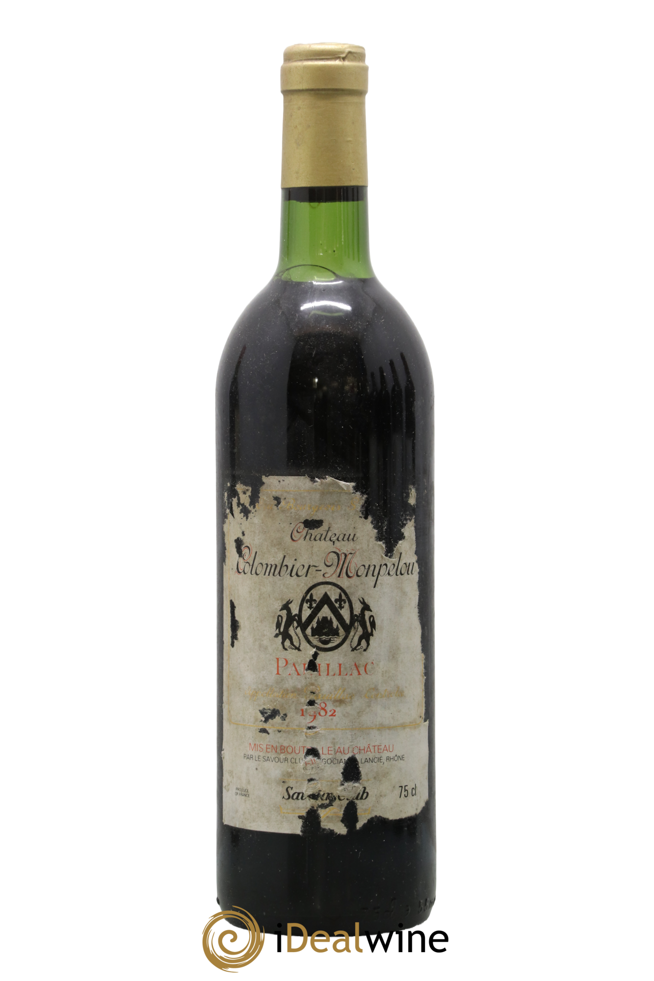 Château Colombier Monpelou Cru Bourgeois 1982 - Lot of 1 bottle - 0