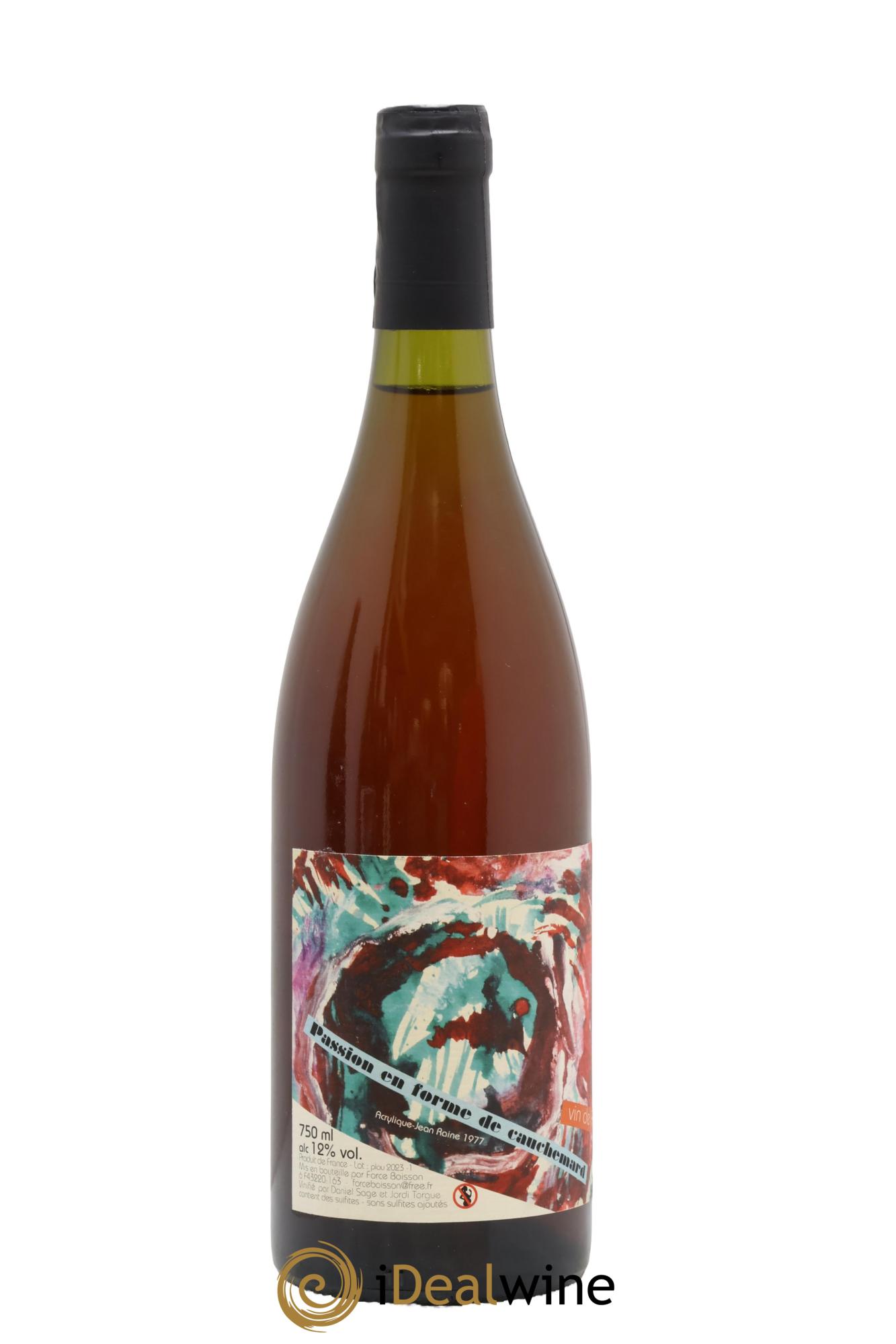 Vin de France Passion en forme de cauchemard Daniel Sage 2022 - Lot of 1 bottle - 1