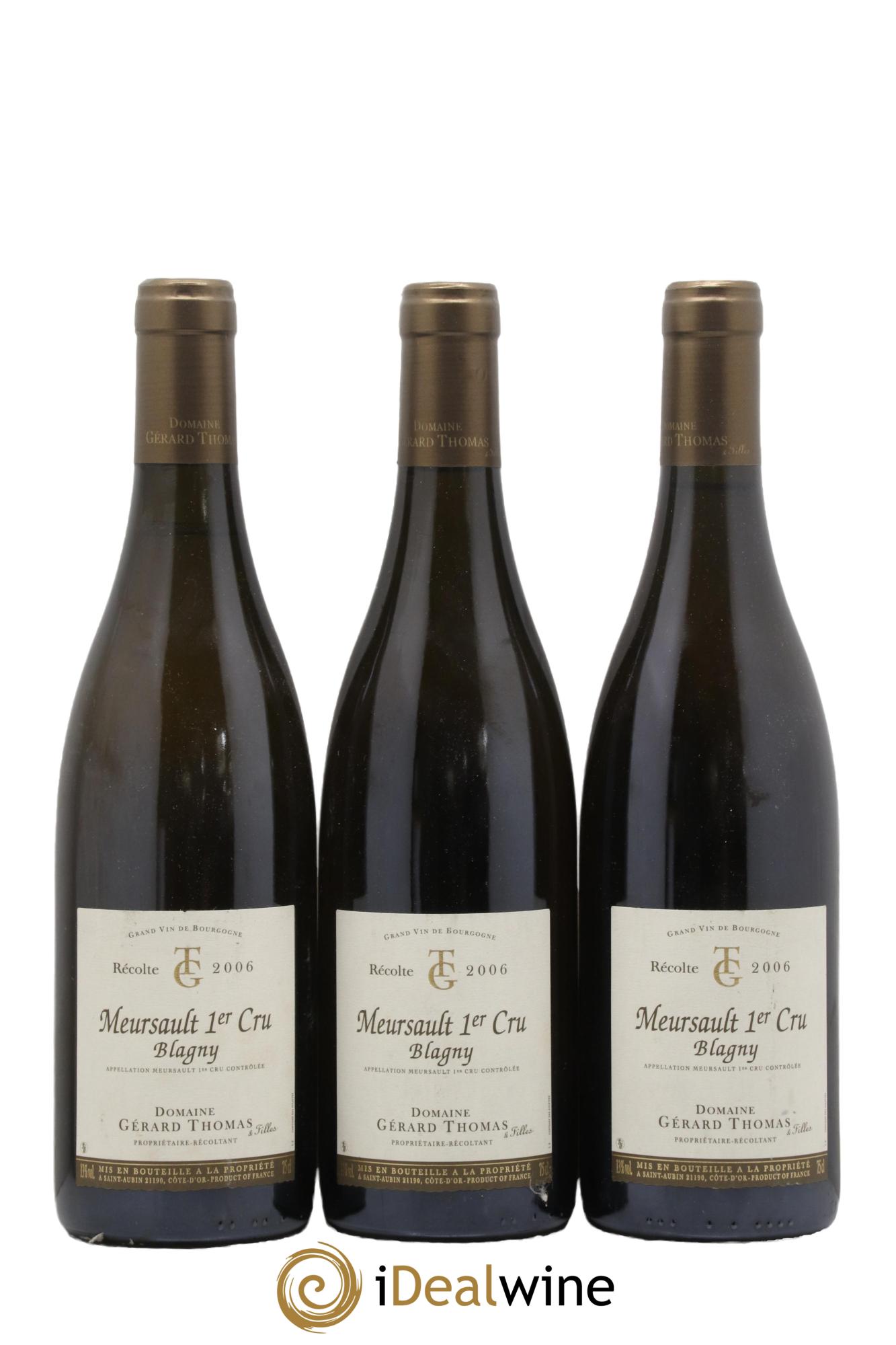 Meursault 1er Cru Blagny Gérard Thomas Blagny Gérard Thomas 2006 - Posten von 3 Flaschen - 0