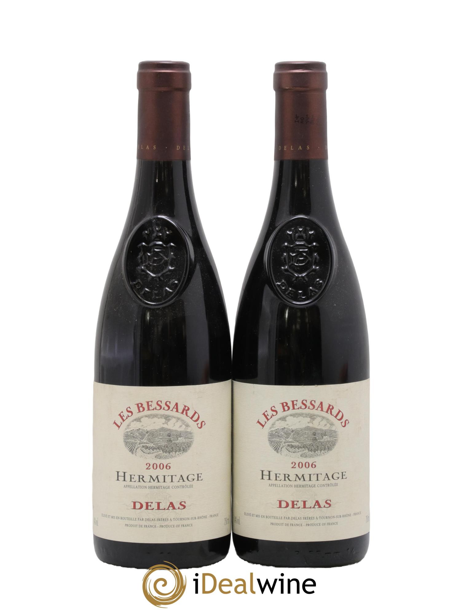 Hermitage Les Bessards Delas Frères 2006 - Lot de 2 bouteilles - 0