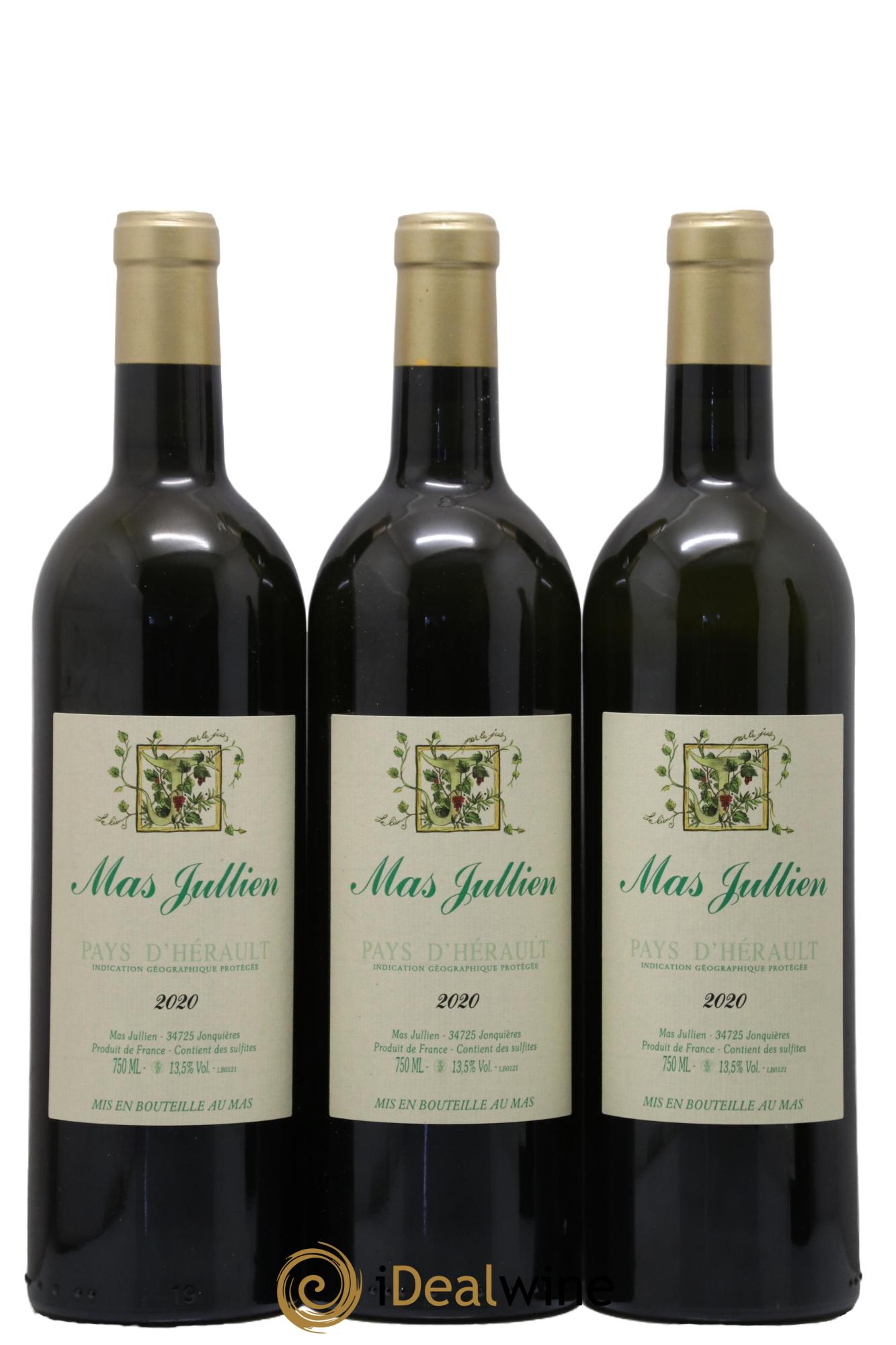 IGP Pays d'Hérault Mas Jullien Olivier Jullien 2020 - Lot de 3 bouteilles - 0