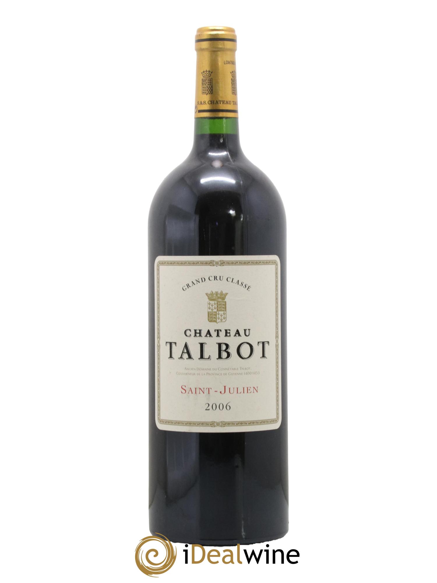Château Talbot 4ème Grand Cru Classé 2006 - Lot de 1 magnum - 0
