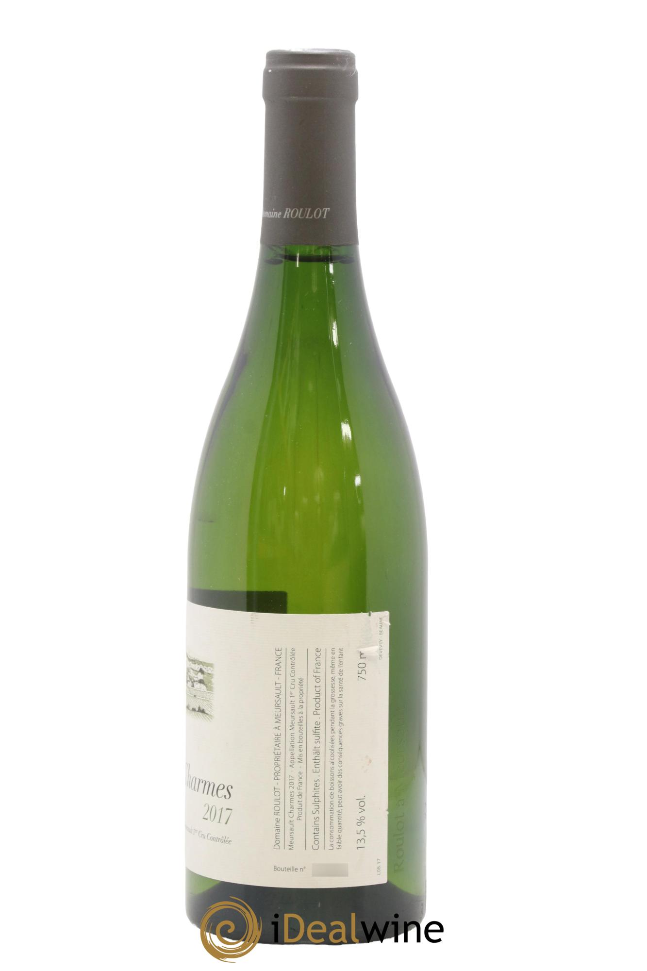 Meursault 1er Cru Charmes Roulot (Domaine) 2017 - Lot de 1 bouteille - 1