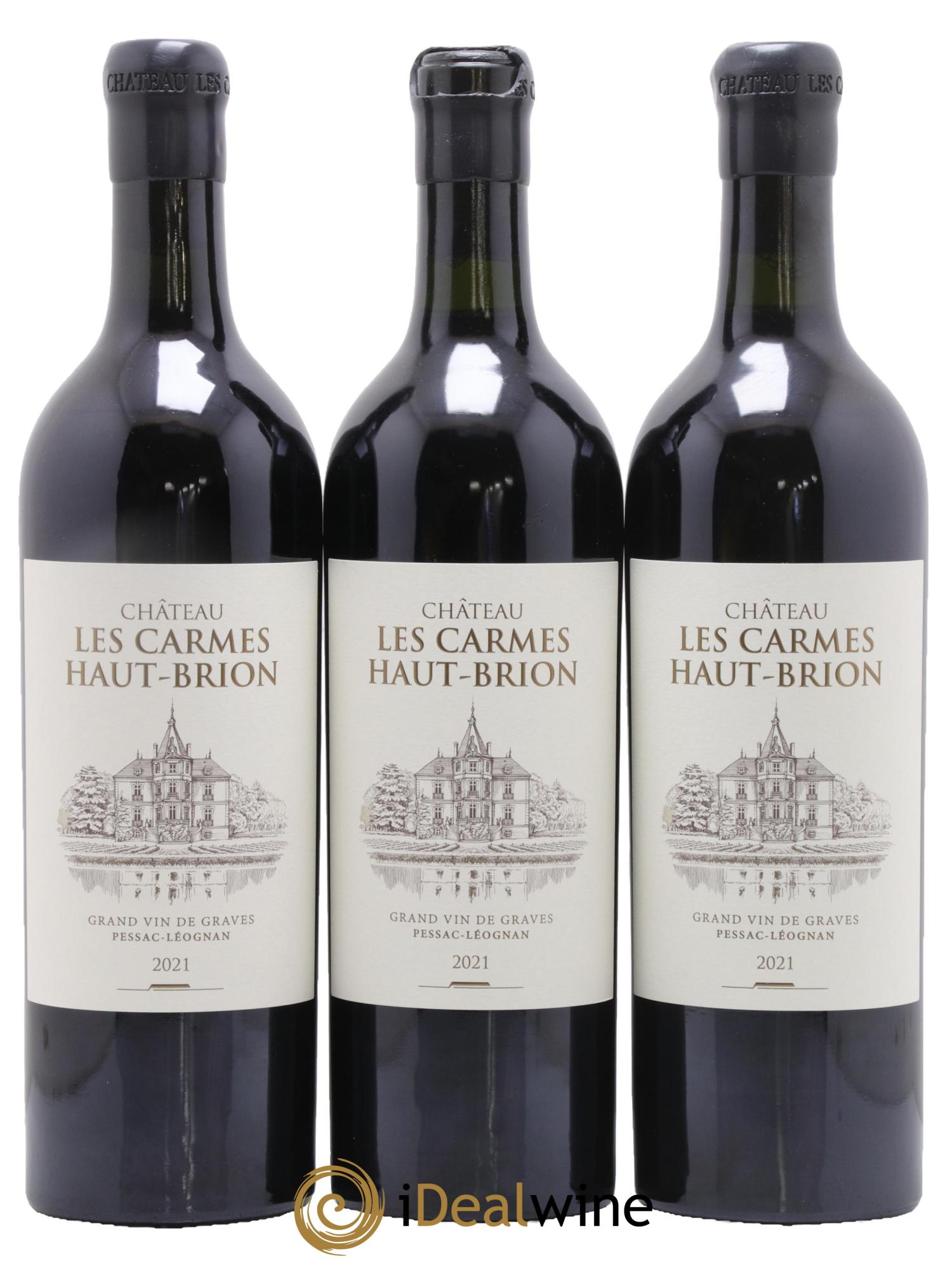 Château Les Carmes Haut-Brion 2021 - Lot de 3 bouteilles - 0