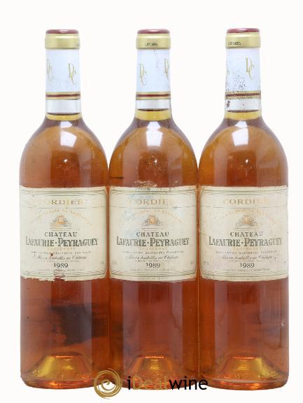 Château Lafaurie-Peyraguey 1er Grand Cru Classé 1989 - Lot of 3 bottles - 0