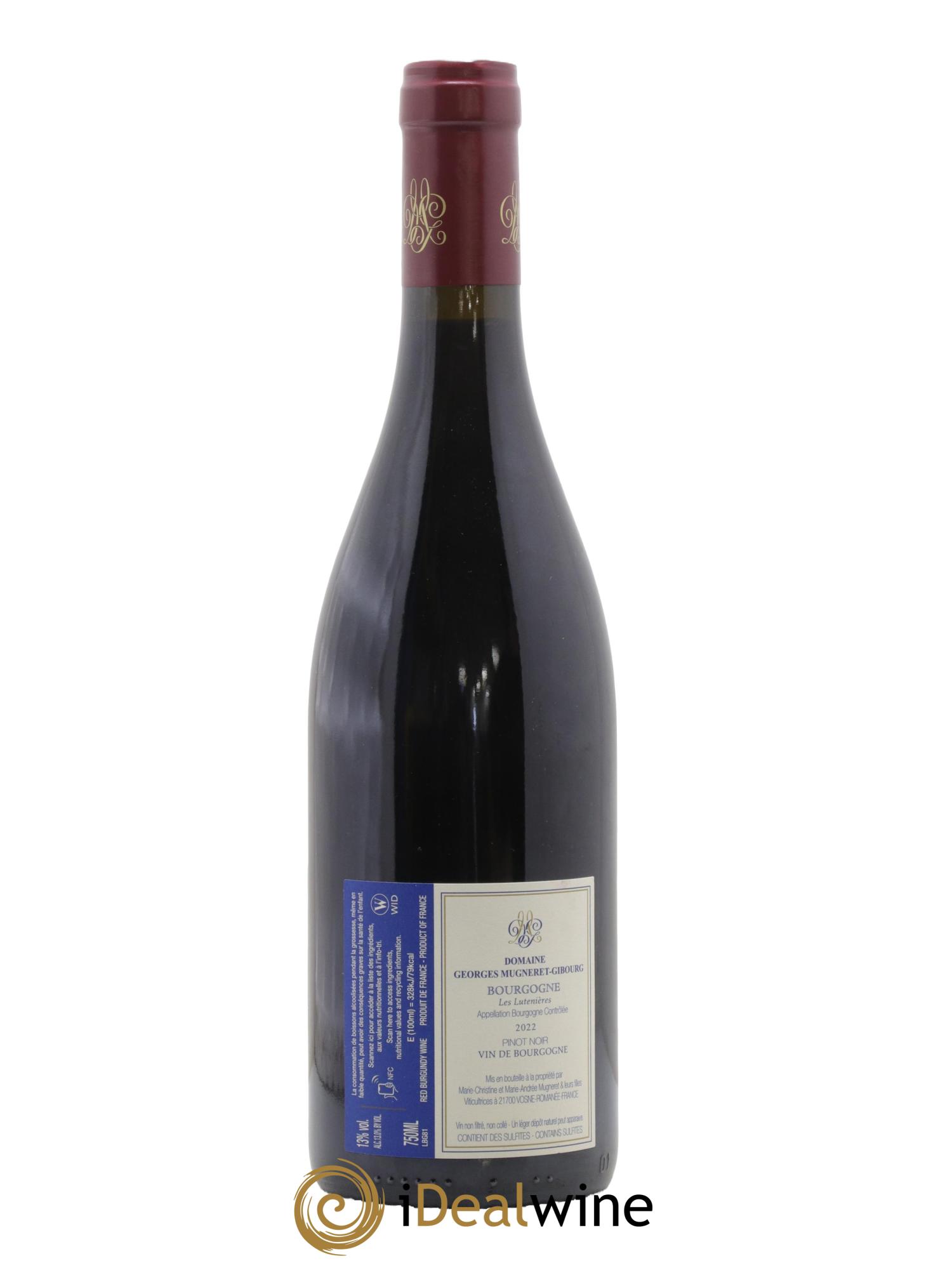 Bourgogne Les Lutenières Mugneret-Gibourg (Domaine) 2022 - Lotto di 1 bottiglia - 1