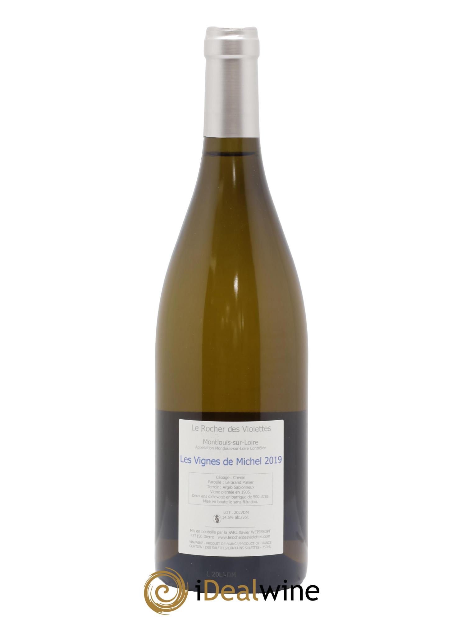 Montlouis-sur-Loire Les Vignes de Michel Le Rocher des Violettes 2019 - Lotto di 1 bottiglia - 1