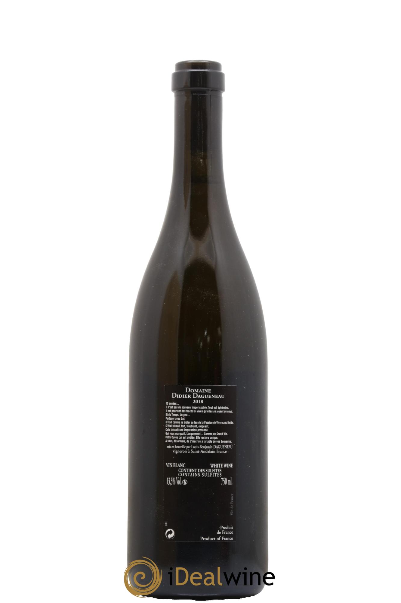 Vin de France Memento Mori Dagueneau 2018 - Lot de 1 bouteille - 2