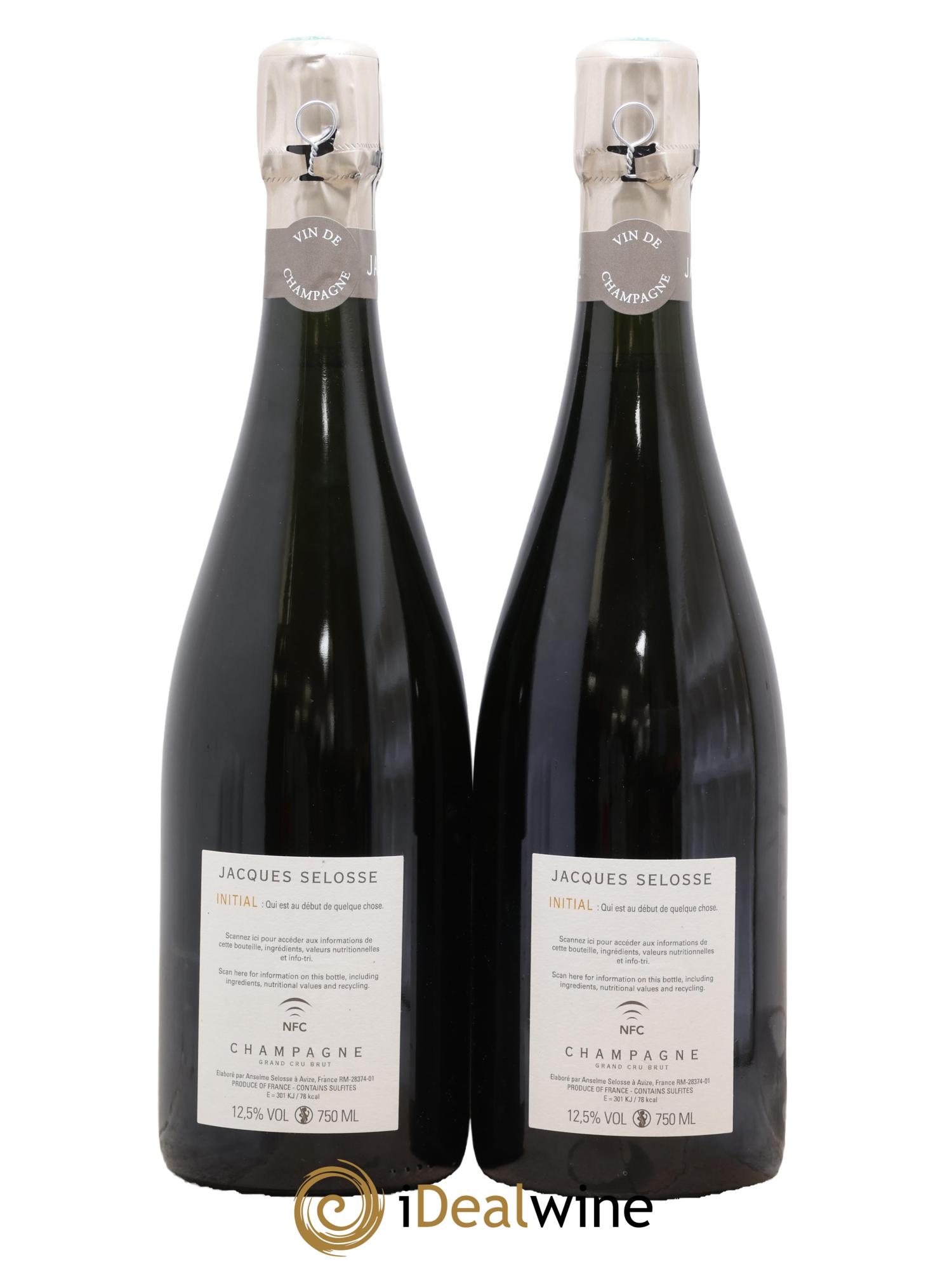 Initial Brut Jacques Selosse - Lot of 2 bottles - 1