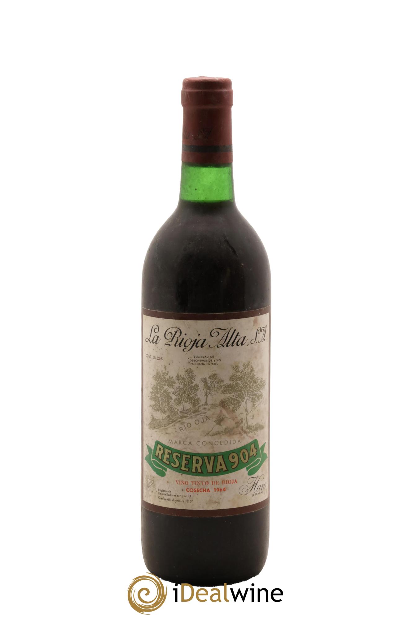 Rioja DOCa Gran Reserva 904 La Rioja Alta 1964 - Lotto di 1 bottiglia - 0