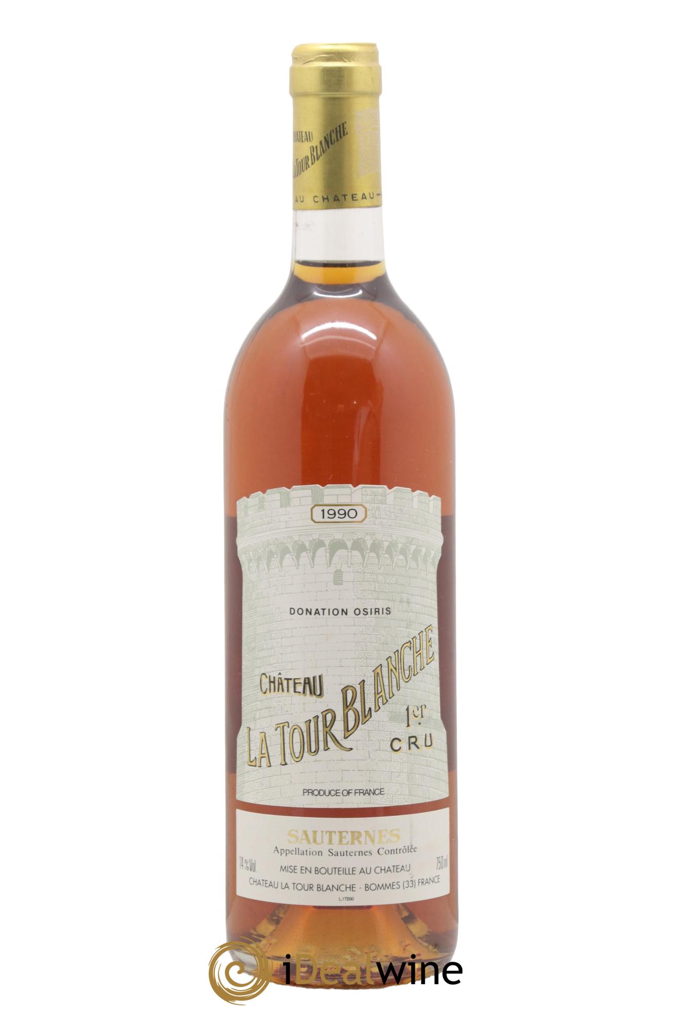 Château la Tour Blanche 1er Grand Cru Classé 1990 - Lot de 1 bouteille - 0