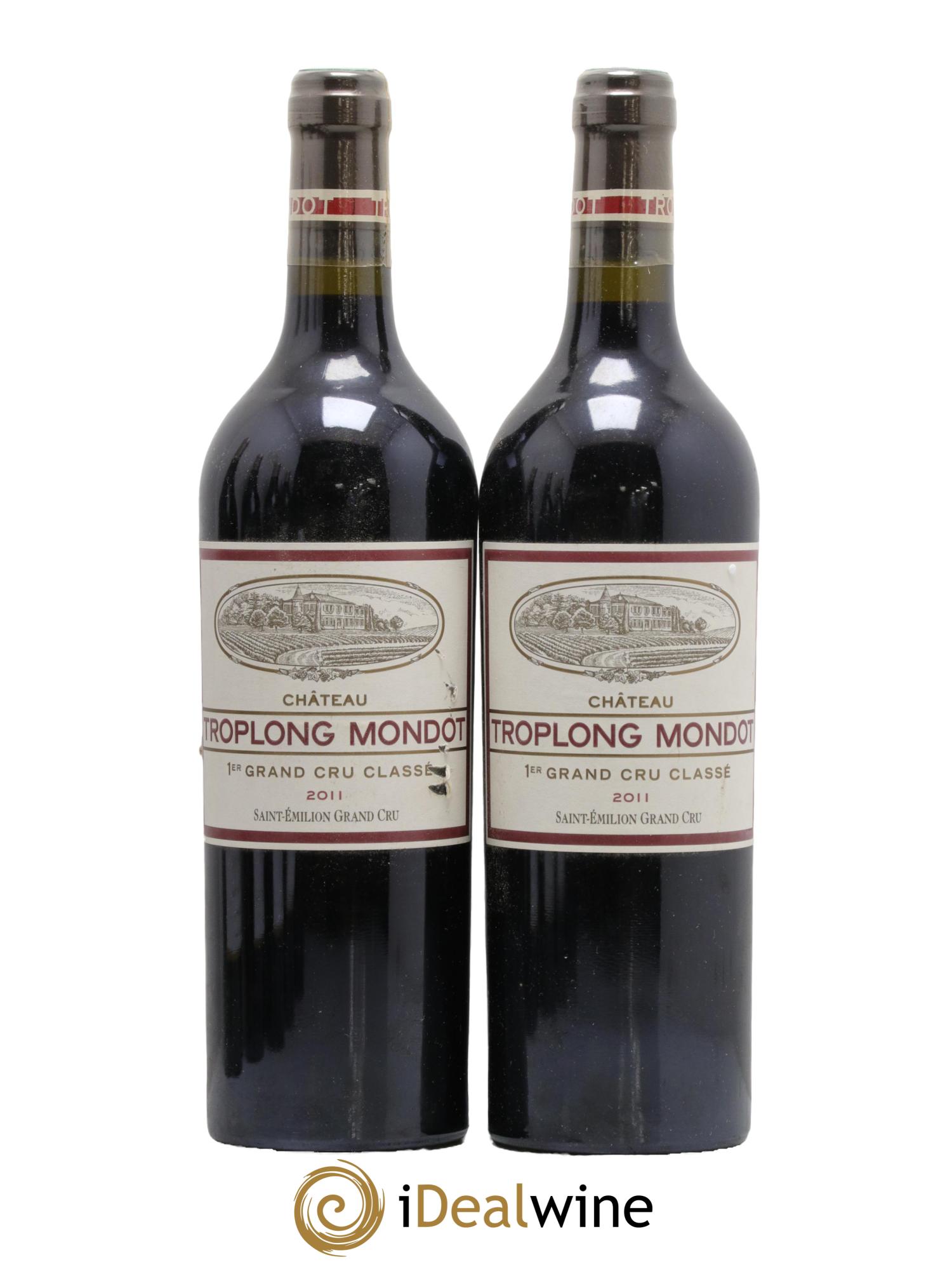 Château Troplong Mondot 1er Grand Cru Classé B 2011 - Lot de 2 bouteilles - 0