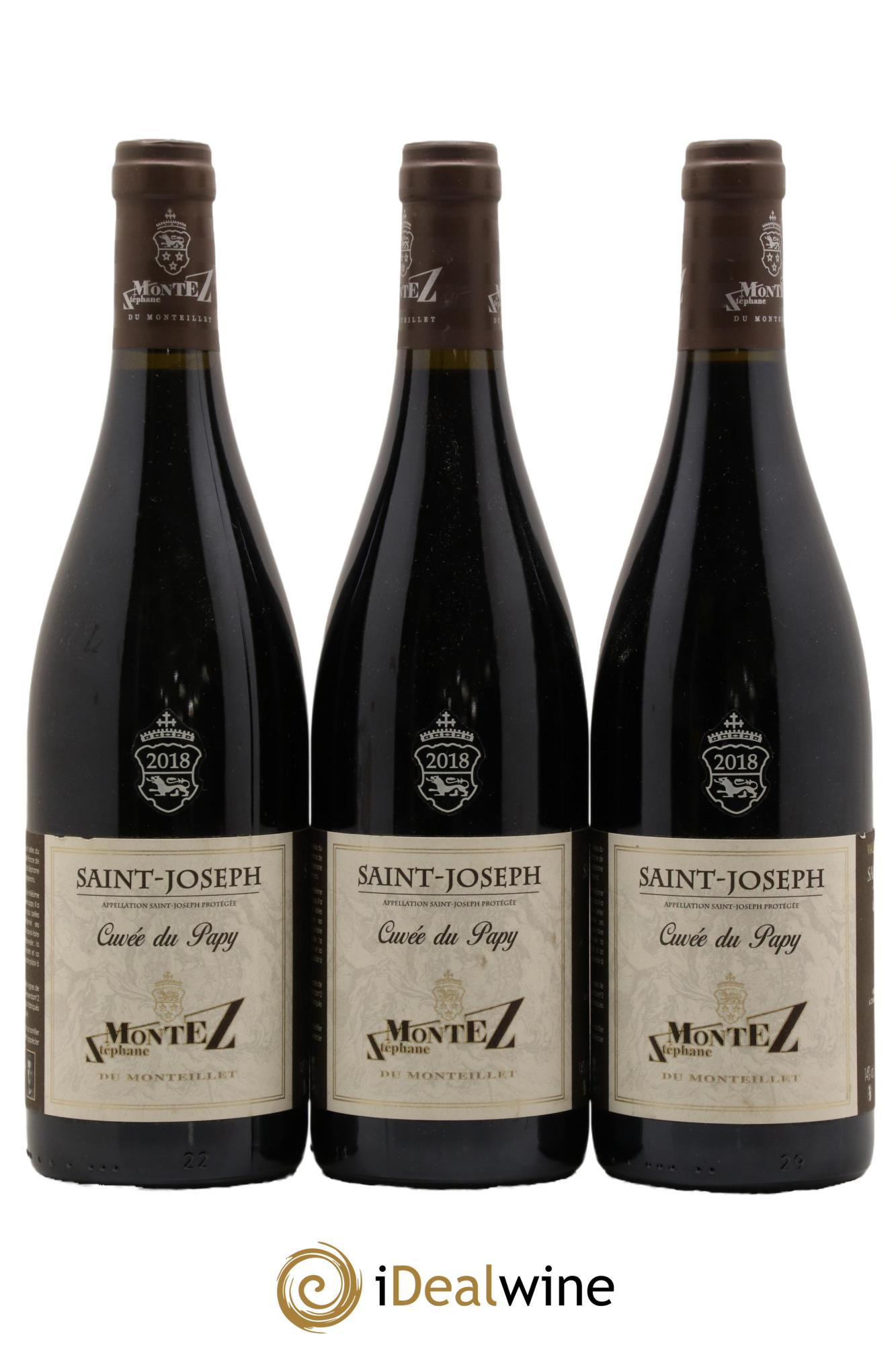 Saint-Joseph Cuvée du Papy Monteillet (Domaine du) - Stéphane Montez 2018 - Lot de 3 bouteilles - 0