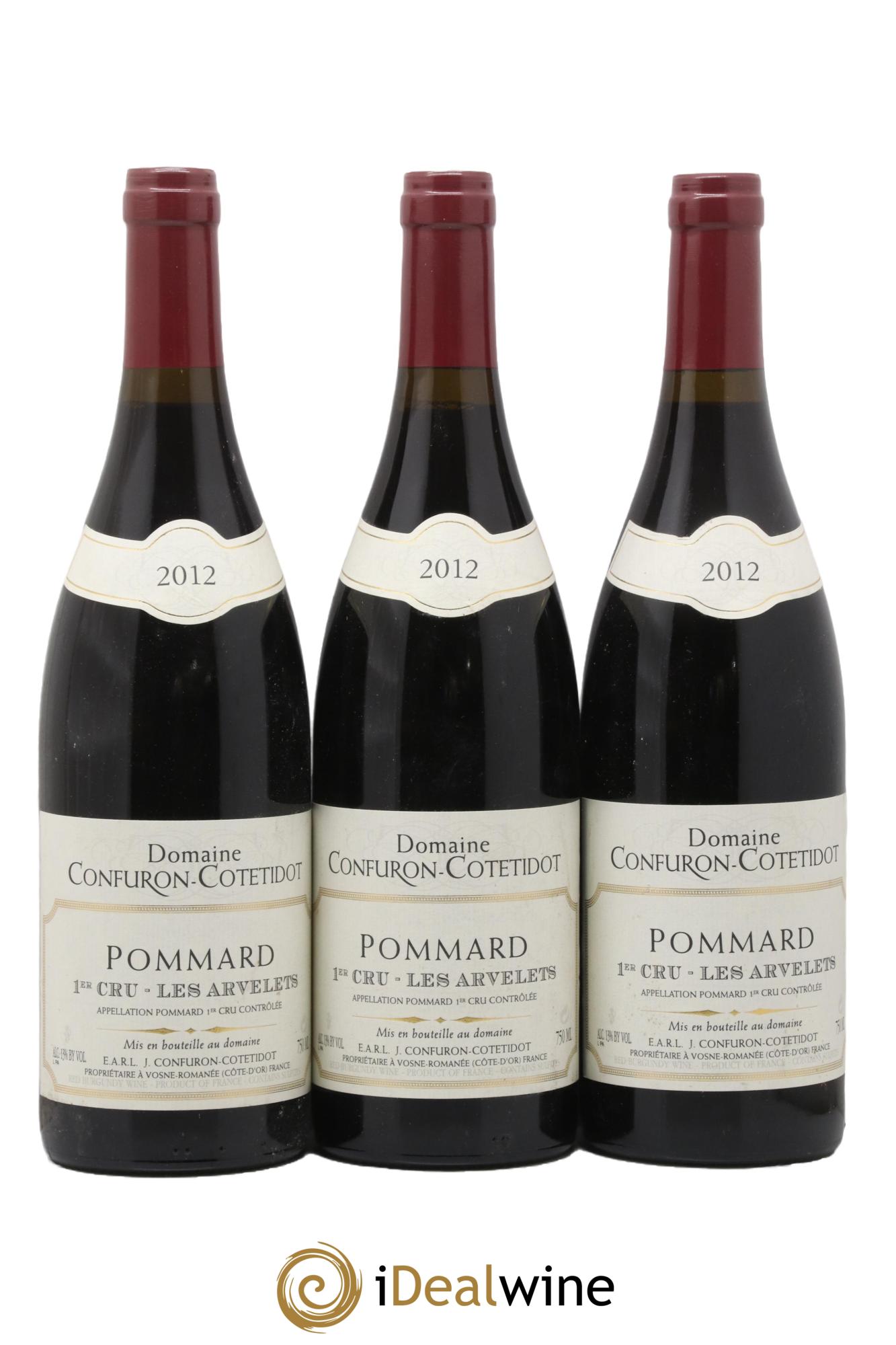Pommard 1er Cru Les Arvelets Confuron-Cotetidot 2012 - Lot de 3 bouteilles - 0