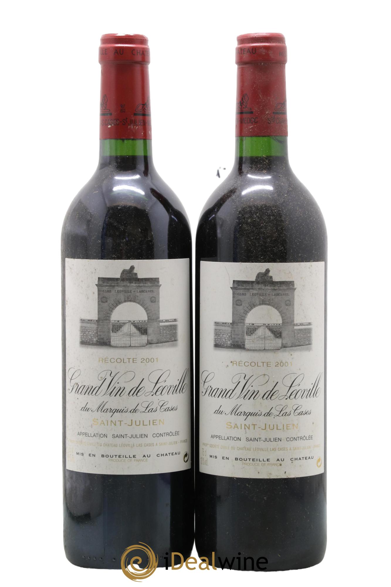 Château Léoville Las Cases 2ème Grand Cru Classé 2001 - Lot de 2 bouteilles - 0