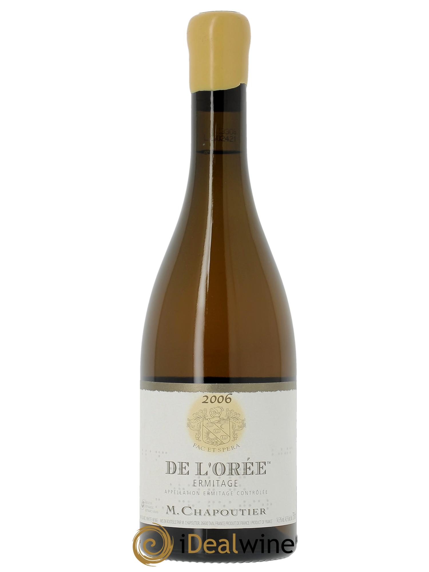 Hermitage Ermitage de l'Orée Chapoutier (CBO à partir de 6 bts) 2006 - Lot de 1 bouteille - 0
